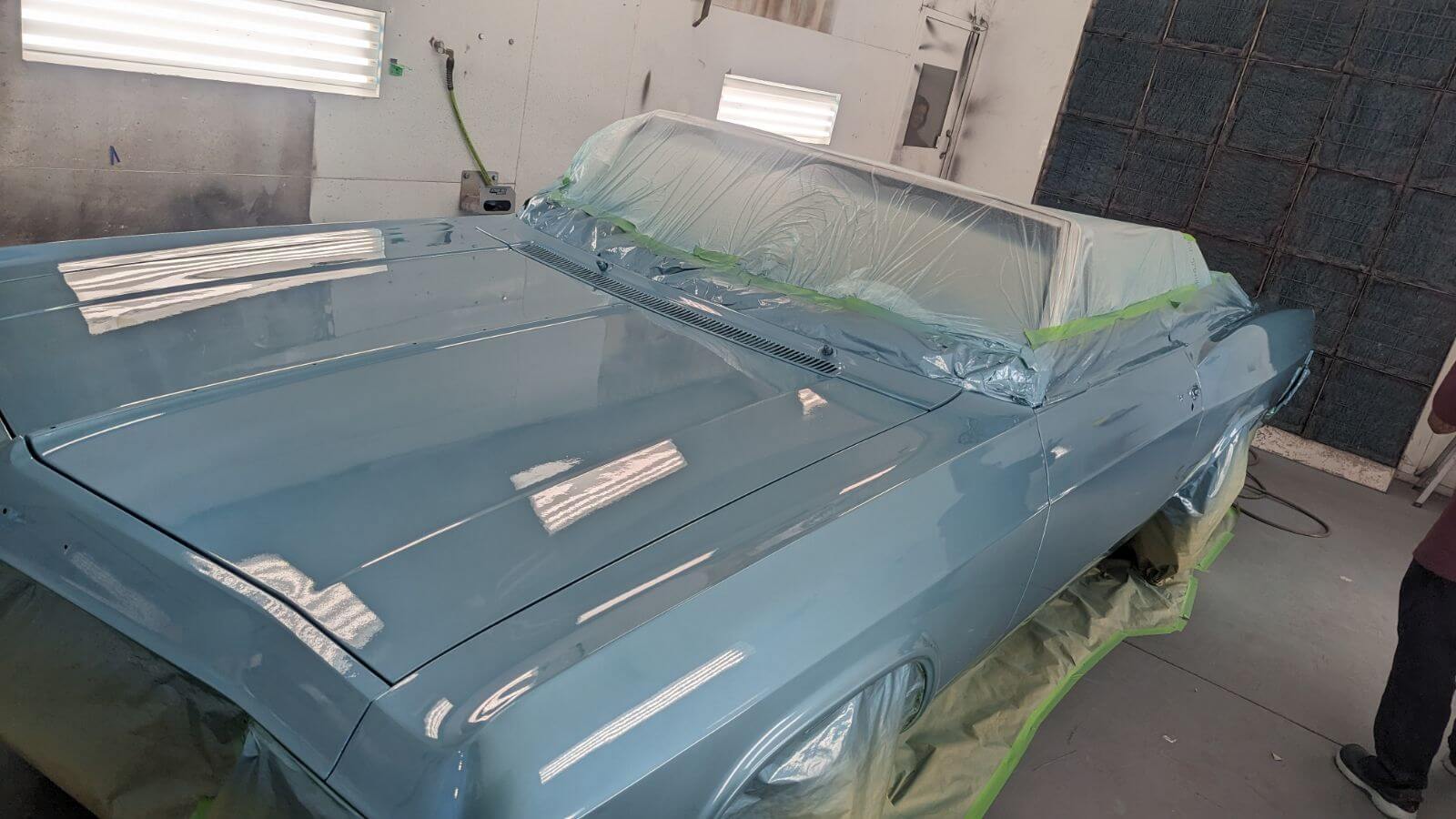 Tamco Paint GM Artesian Turquoise and Stellar Blue on 1960 Chevrolet Impala