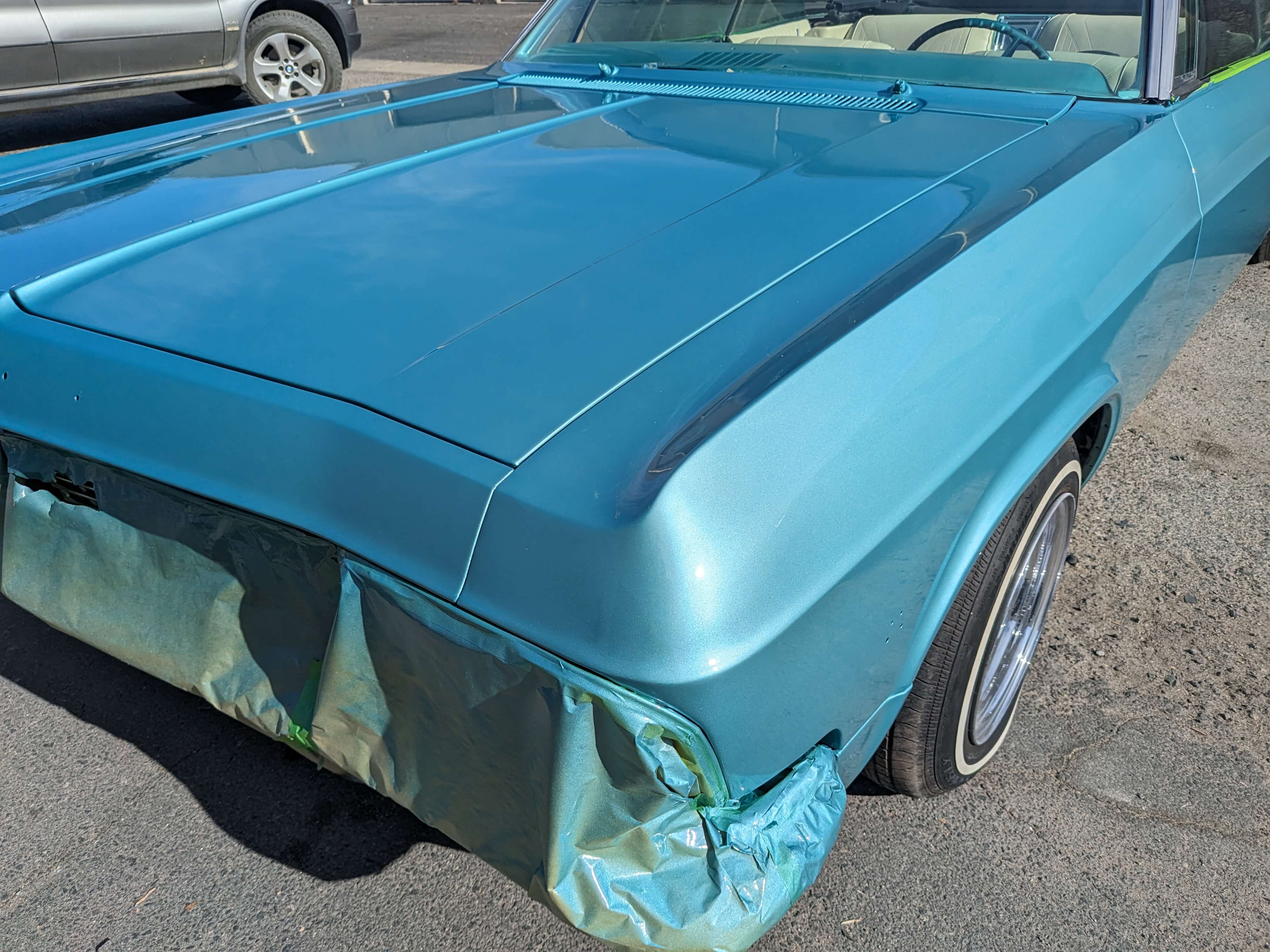 Tamco Paint GM Artesian Turquoise and Stellar Blue on 1960 Chevrolet Impala