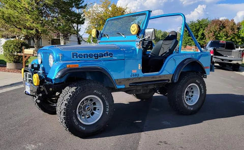 Tamco Paint GM Bright Blue Metallic on Jeep CJ-7 Renegade