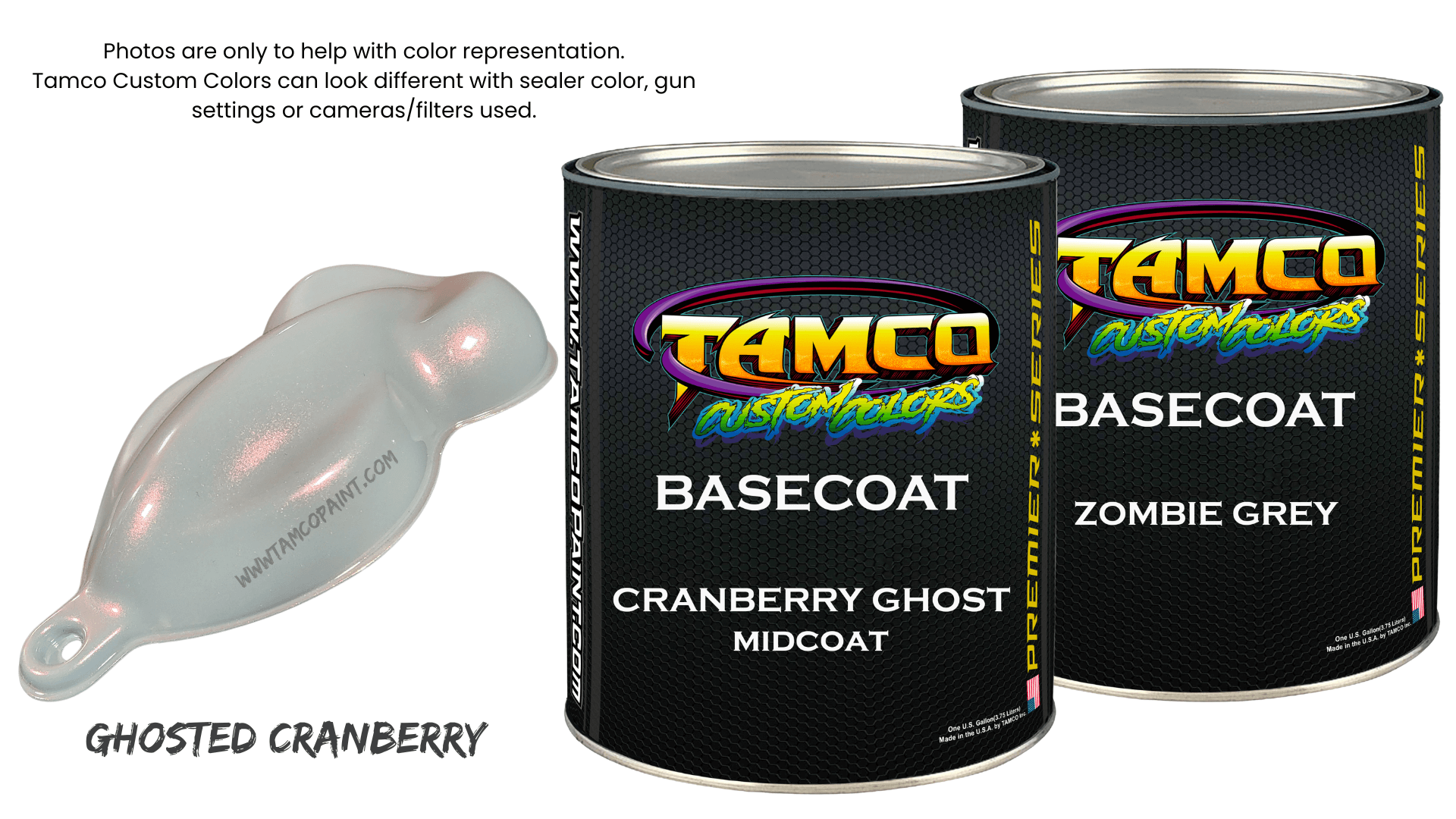 Tamco Paint Ghosted Cranberry Tri-Stage Custom Color Basecoat