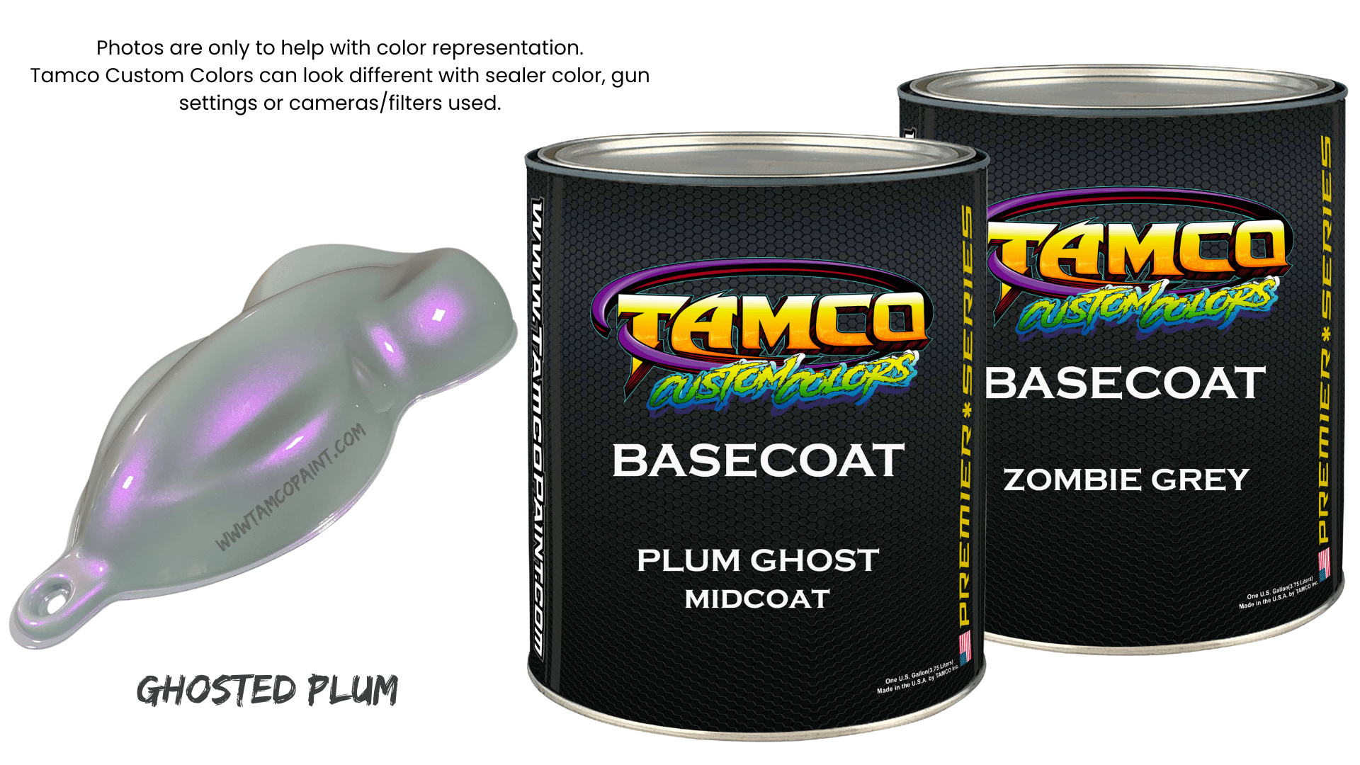 Tamco Paint Ghosted Plum Custom Color Basecoat