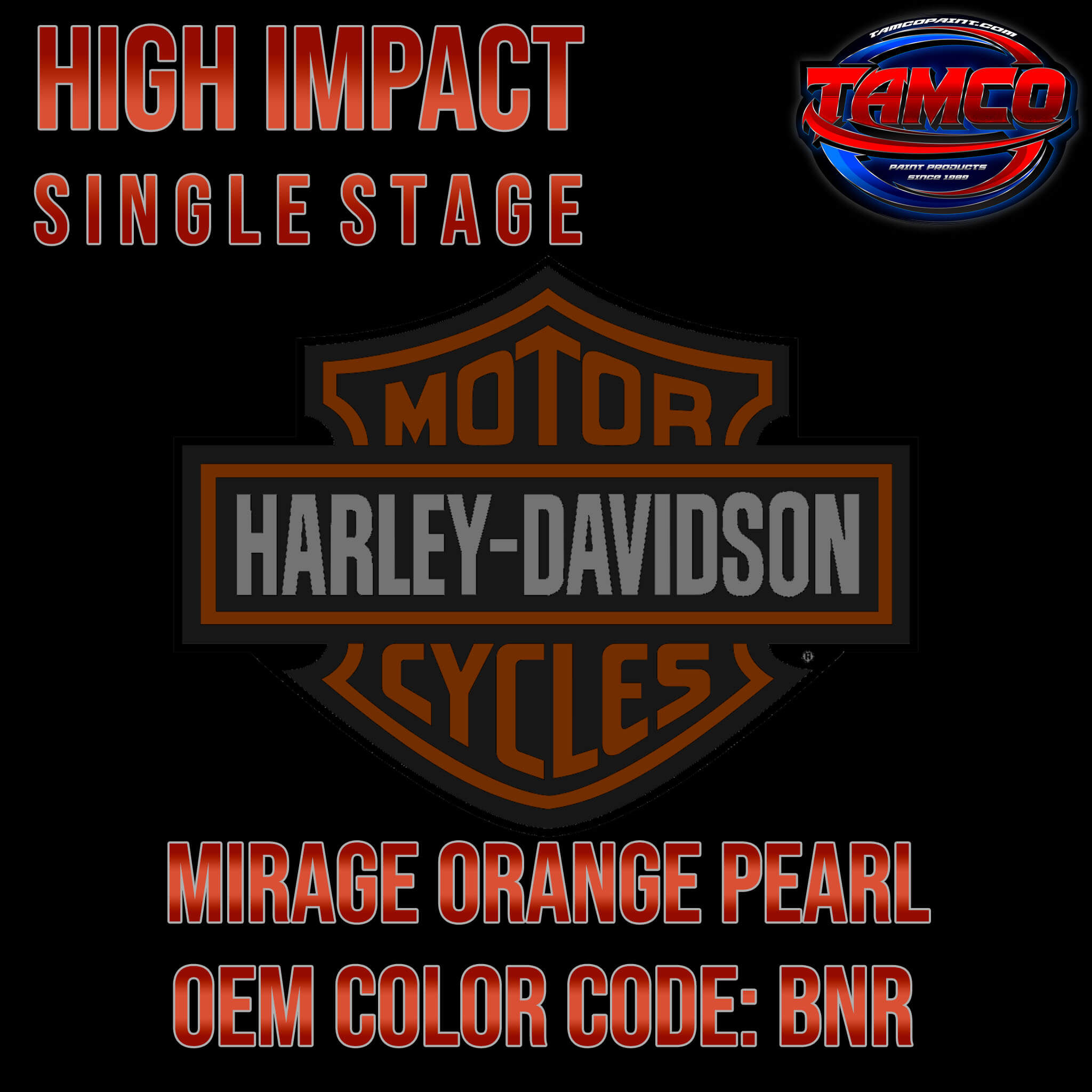 Harley Davidson Mirage Orange Pearl
