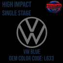 Tampo Paint Volksawagen VW Blue Code L633 OEM High Impact Series Single Stage