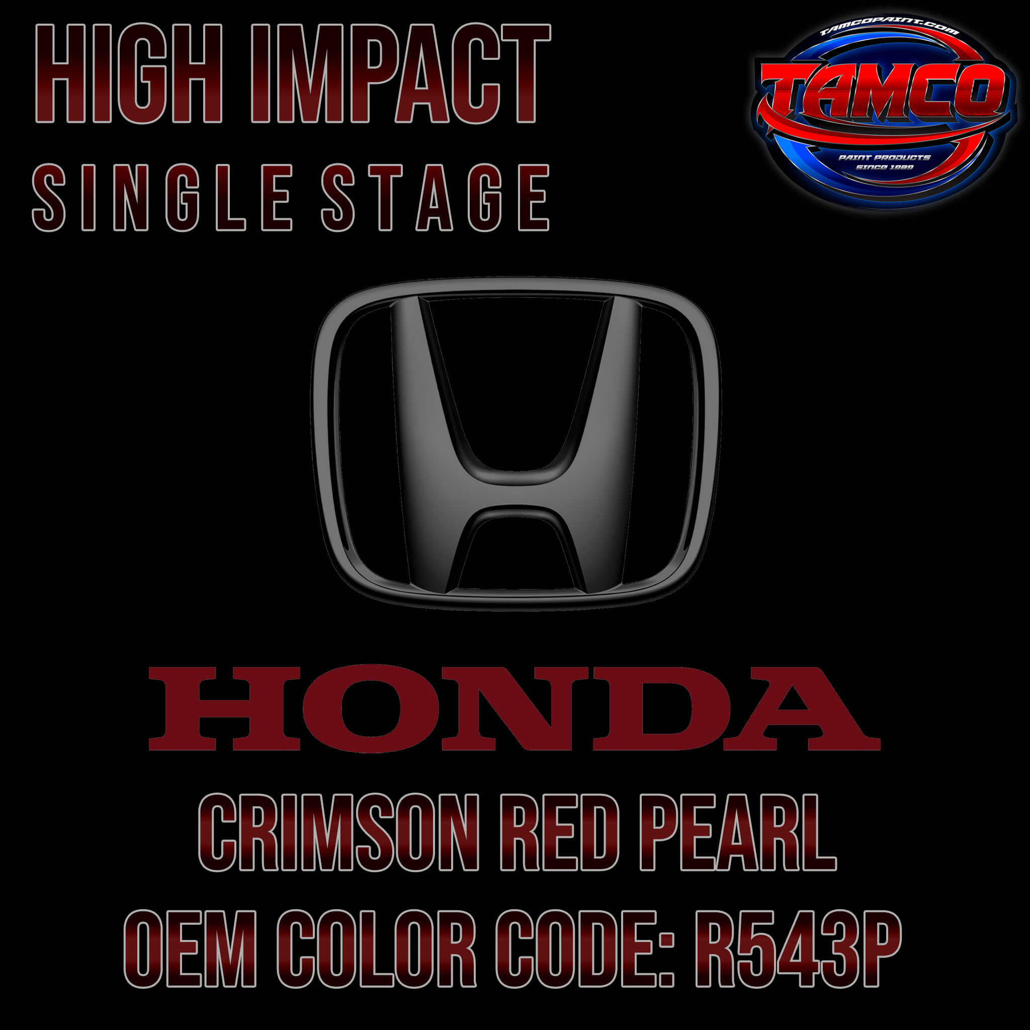 Honda Crimson Red Pearl | R543P | 2011-2021 | OEM High Impact Single S