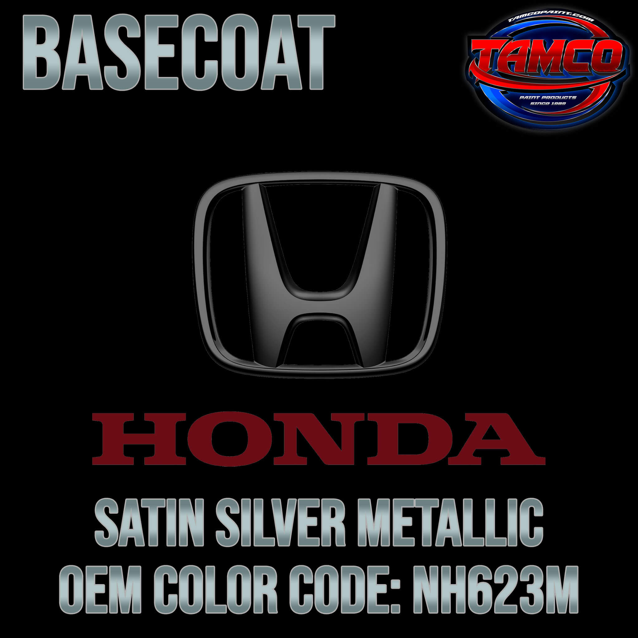 HONDA SATIN SILVER METALLIC OEM BASECOAT