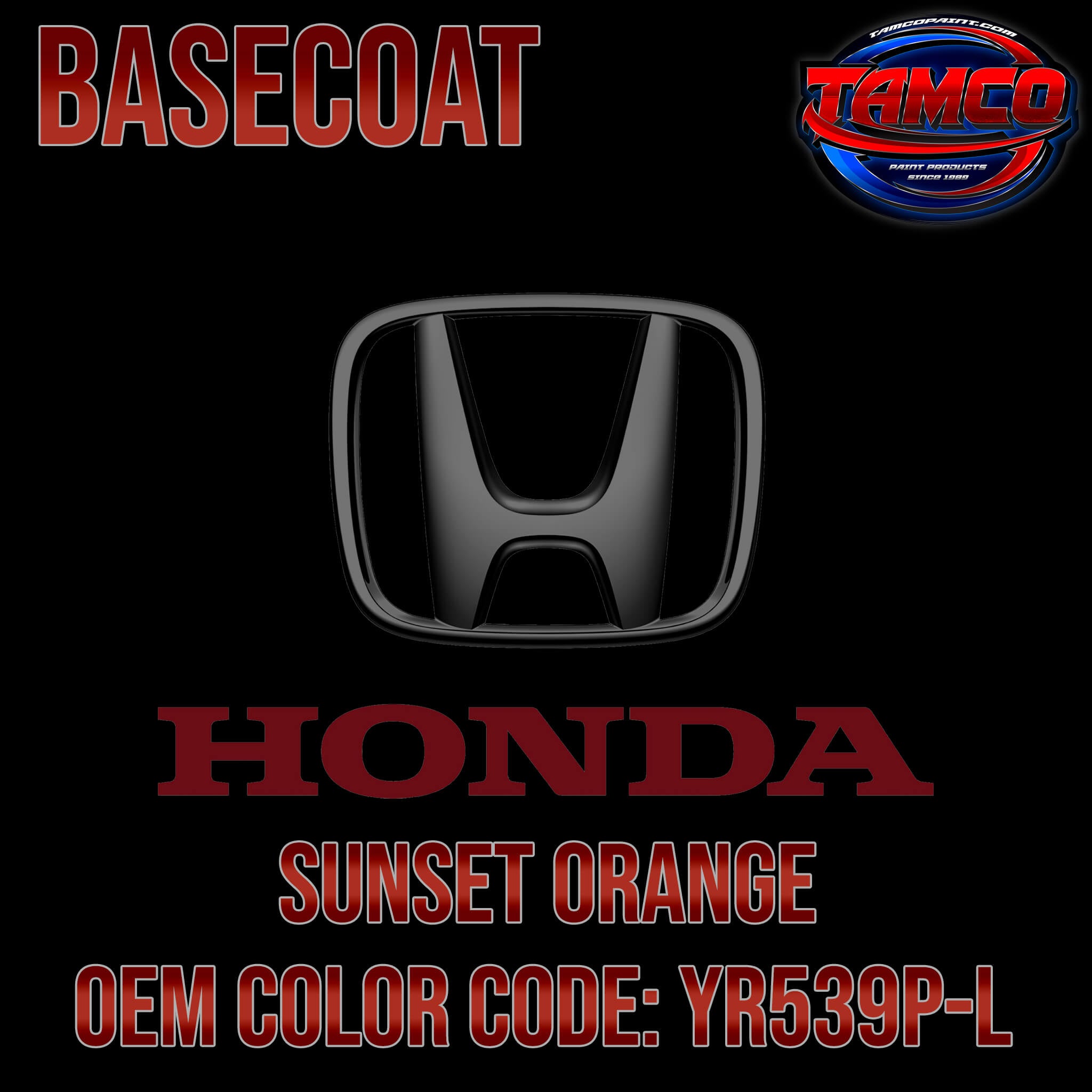 HONDA SUNSET ORANGE OEM BASECOAT