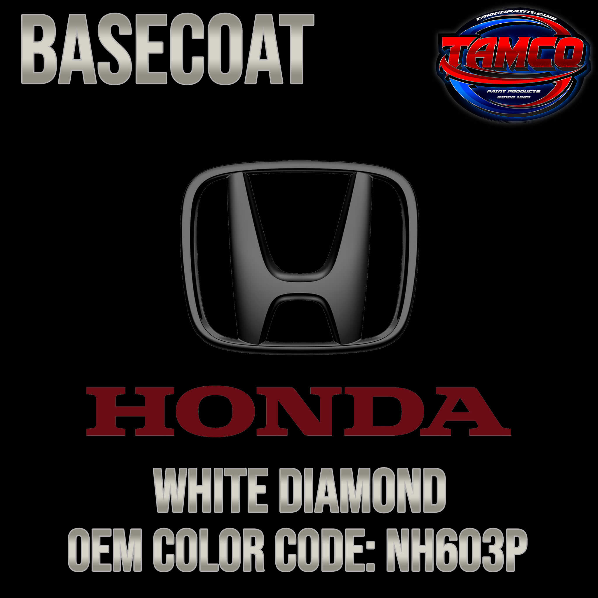 HONDA WHITE DIAMOND OEM BASECOAT