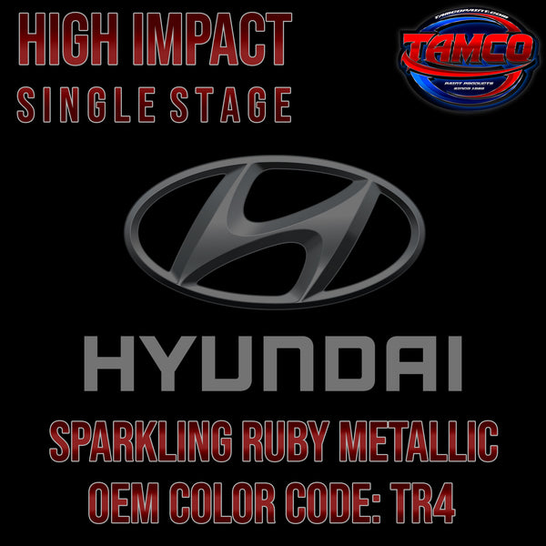 Hyundai Sparkling Ruby Metallic | TR4 | 2013 | OEM High Impact Single Stage