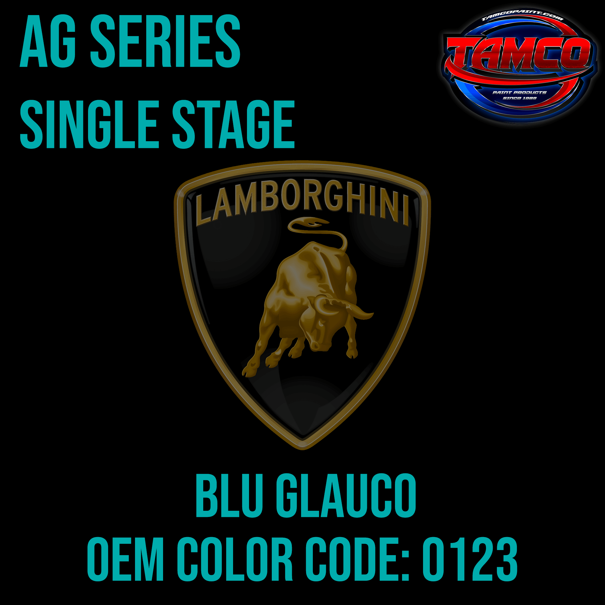 Lamborghini Blue Glauco Ag Series Single Stage