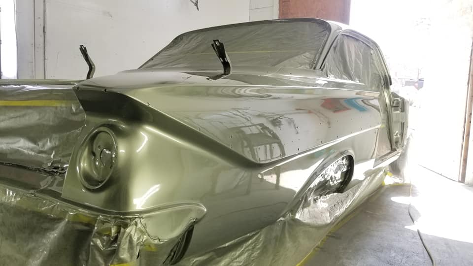 Tamco Paint Lexus Mid Green Metallic on 1961 Chevrolet Impala