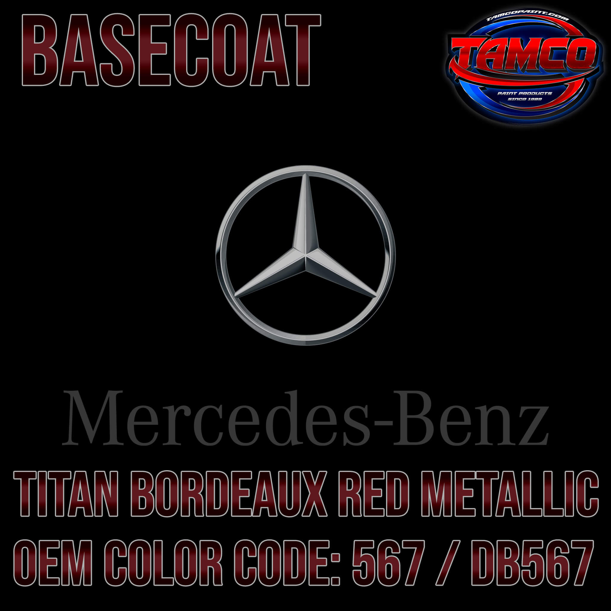 Titan Borderaux Red Metallic OEM Basecoat