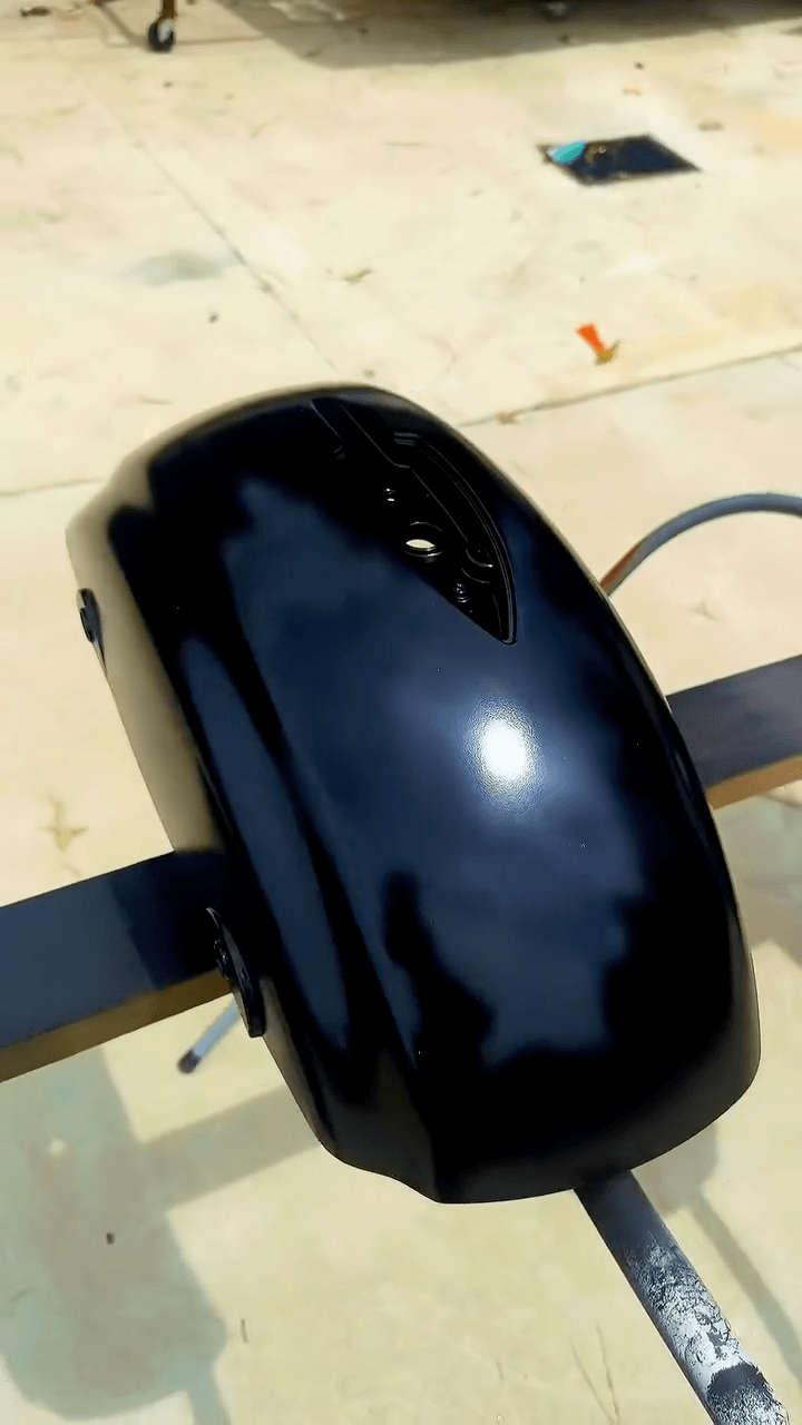Tamco Paint Murdered Out Black on Motorcycle Parts