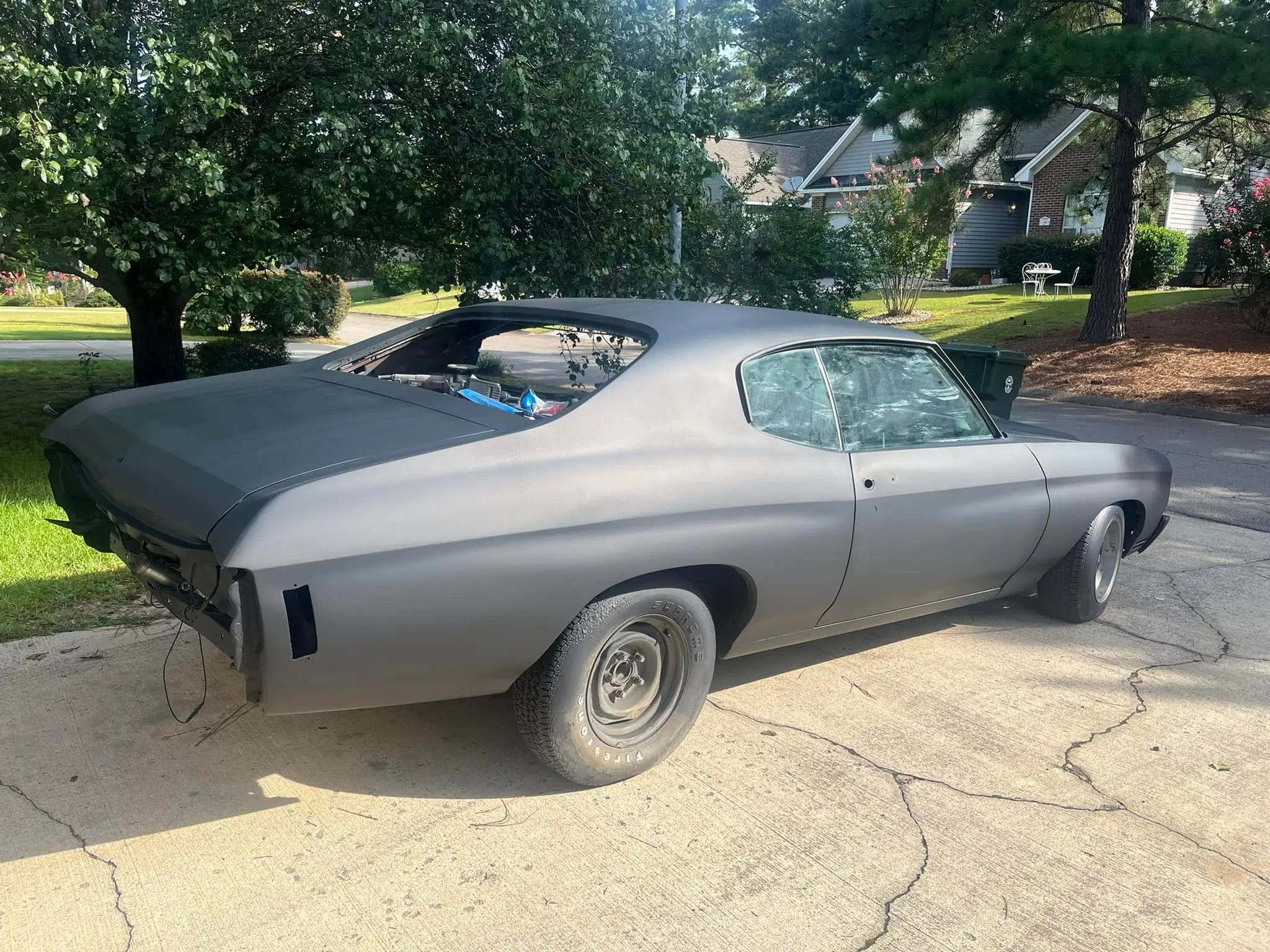Tamco Paint Murdered Out Black on 1970 Chevrolet Chevelle SS