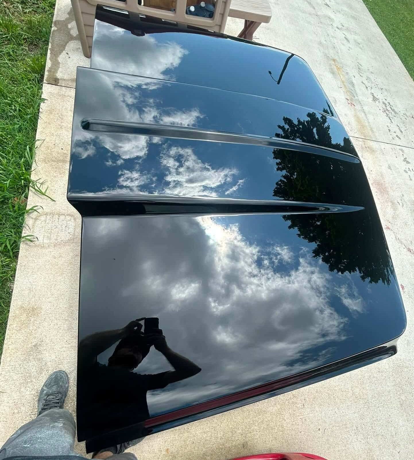 Tamco Paint Mudered Out Black on Car Hood