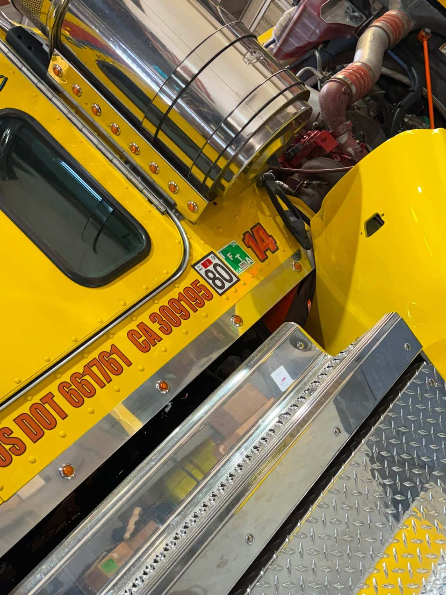 Tamco Paint Peterbilt Yellow on Peterbilt Semi Truck