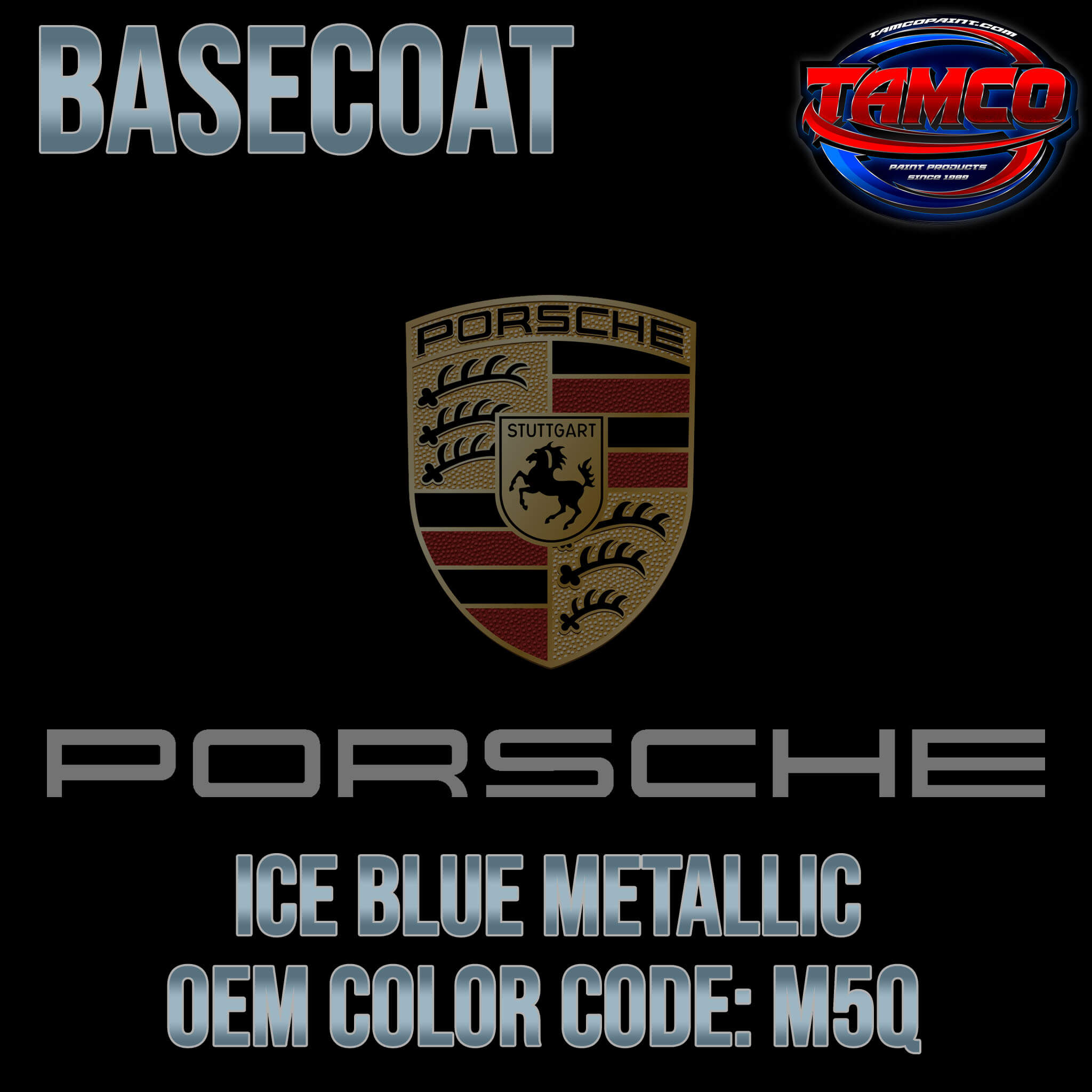 PORSCHE ICE BLUE METALLIC OEM BASECOAT