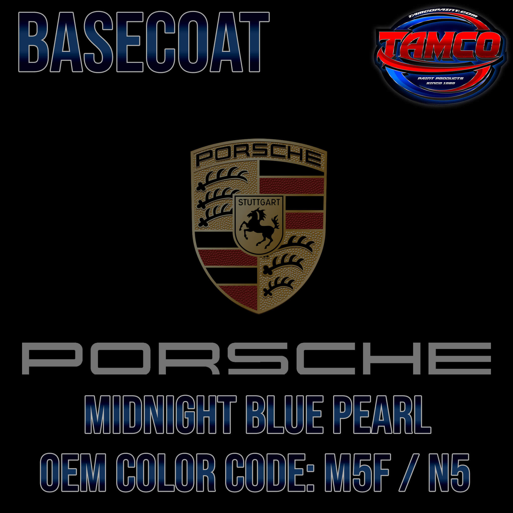 PORSCHE MIDNIGHT BLUE PEARL OEM BASECOAT