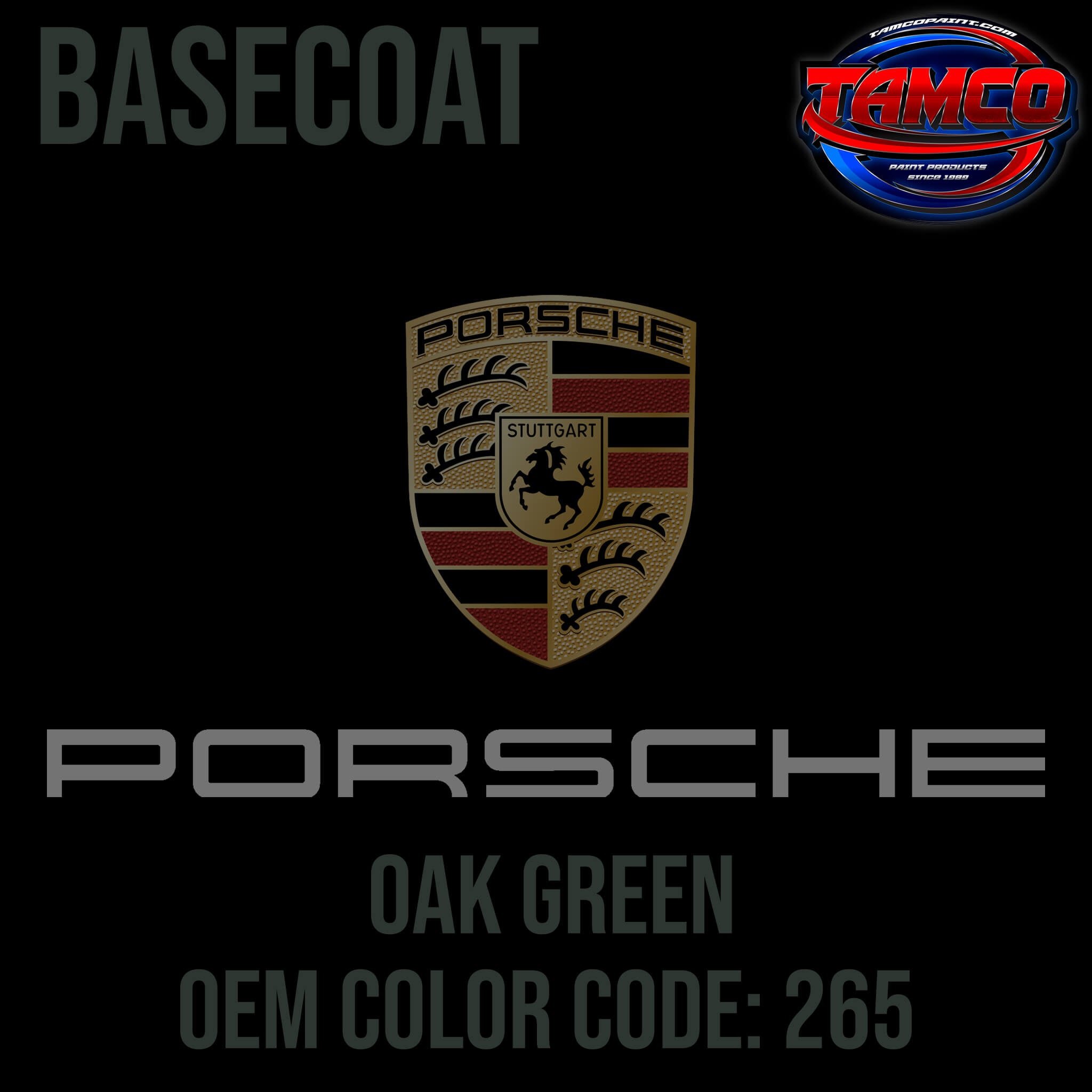 PORSCHE OAK GREEN OEM BASECOAT