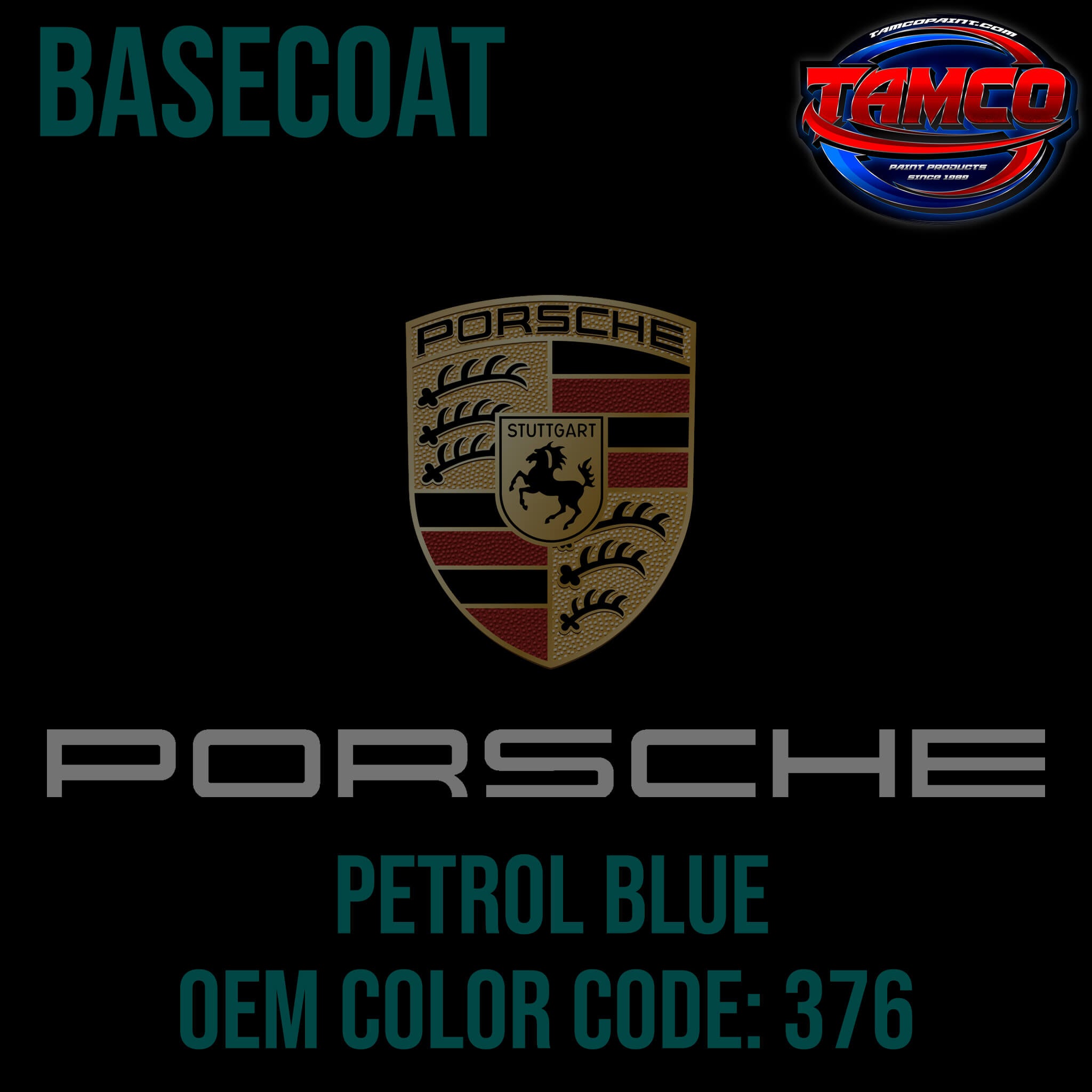 PORSCHE PETROL BLUE OEM BASECOAT