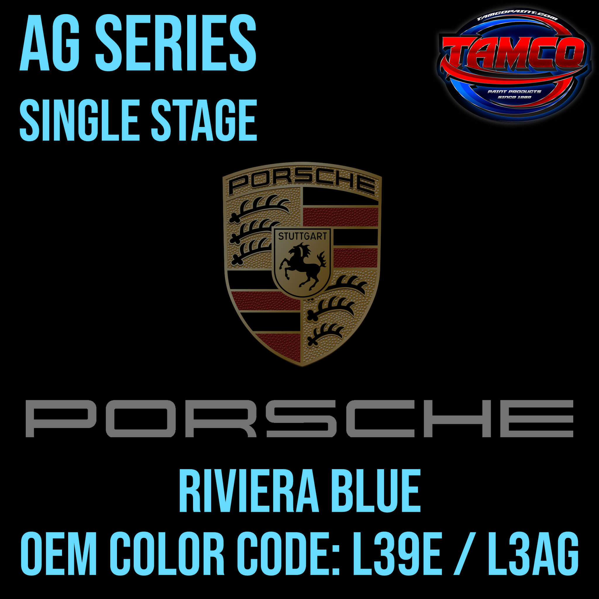 Porsche Riviera Blue | L39E / L3AG | 1994-1996 | OEM AG Series Single