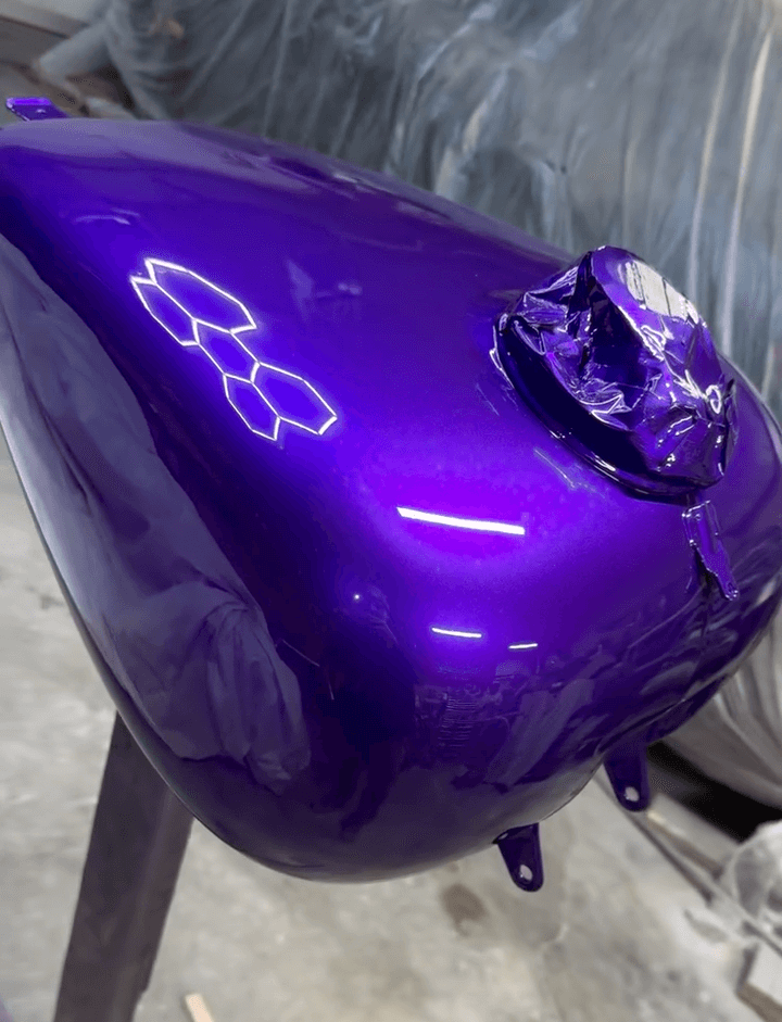 Tamco Paint Purple Pop Pearl on Harley Davidson Bagger