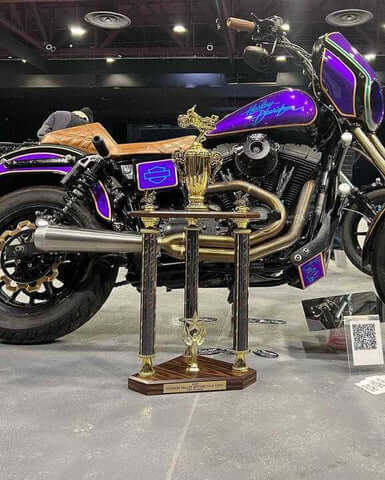 Purple Pop Pearl Motorcycle