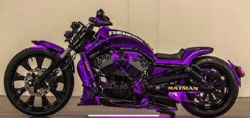 Purple Pop Pearl Motorcycle