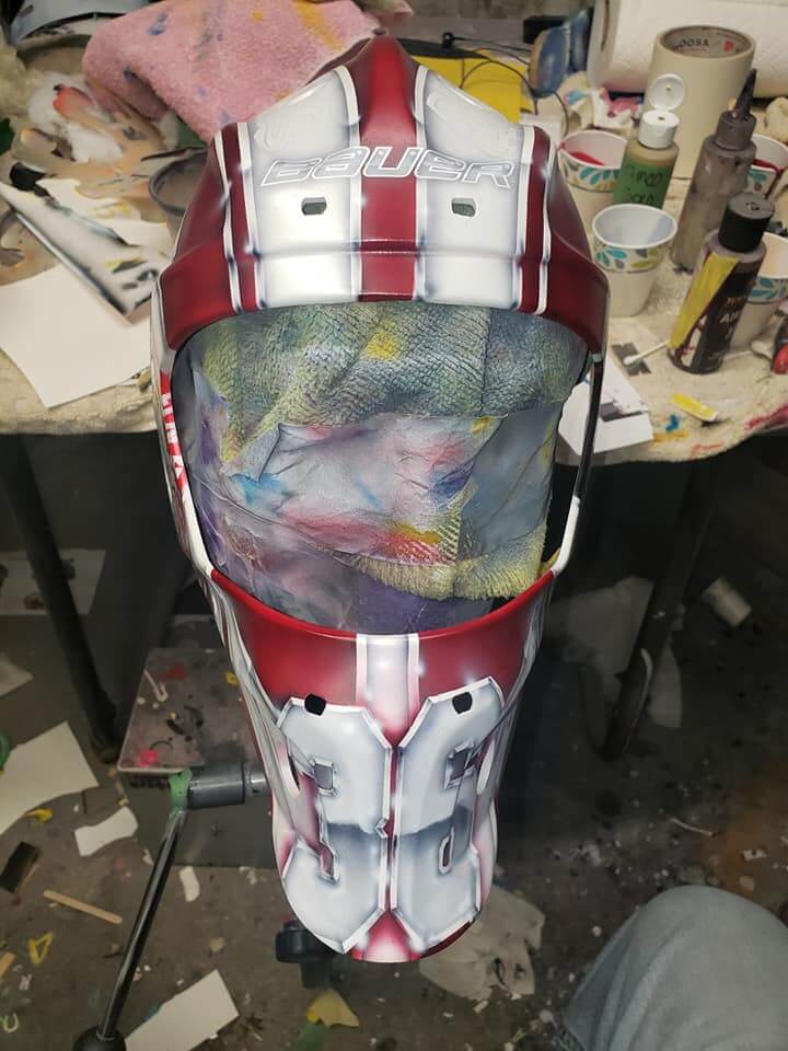 Tamco Paint Helmet Ron Burgundy Pearl