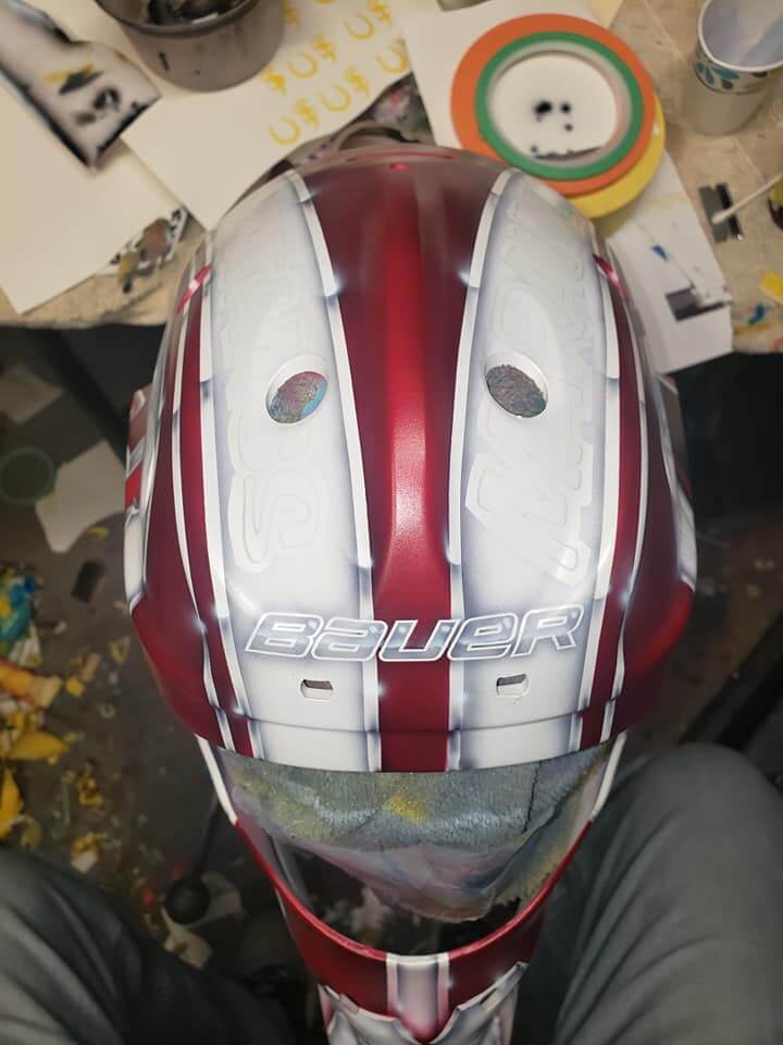 Tamco Paint Helmet Ron Burgundy Pearl