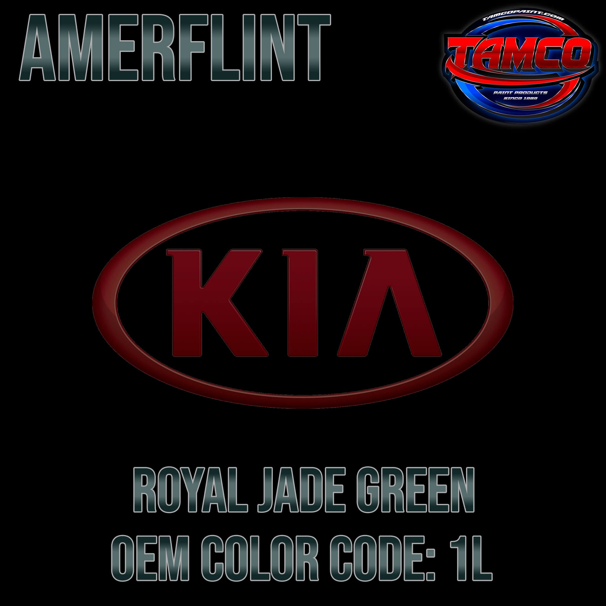 Kia Royal Jade Green OEM Amerflint II Series Single Stage