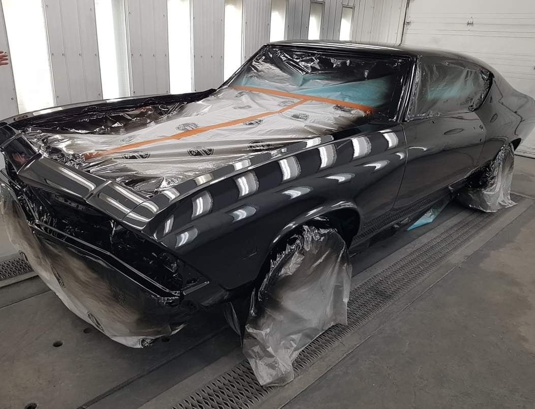 Tamco Paint 1969 Ford Mustang Murdered Out Black