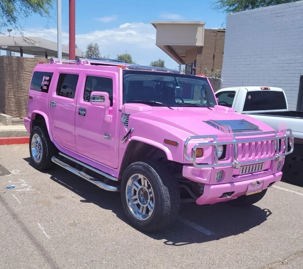 Tamco Paint Pretty In Pink Hummer H2 SUT