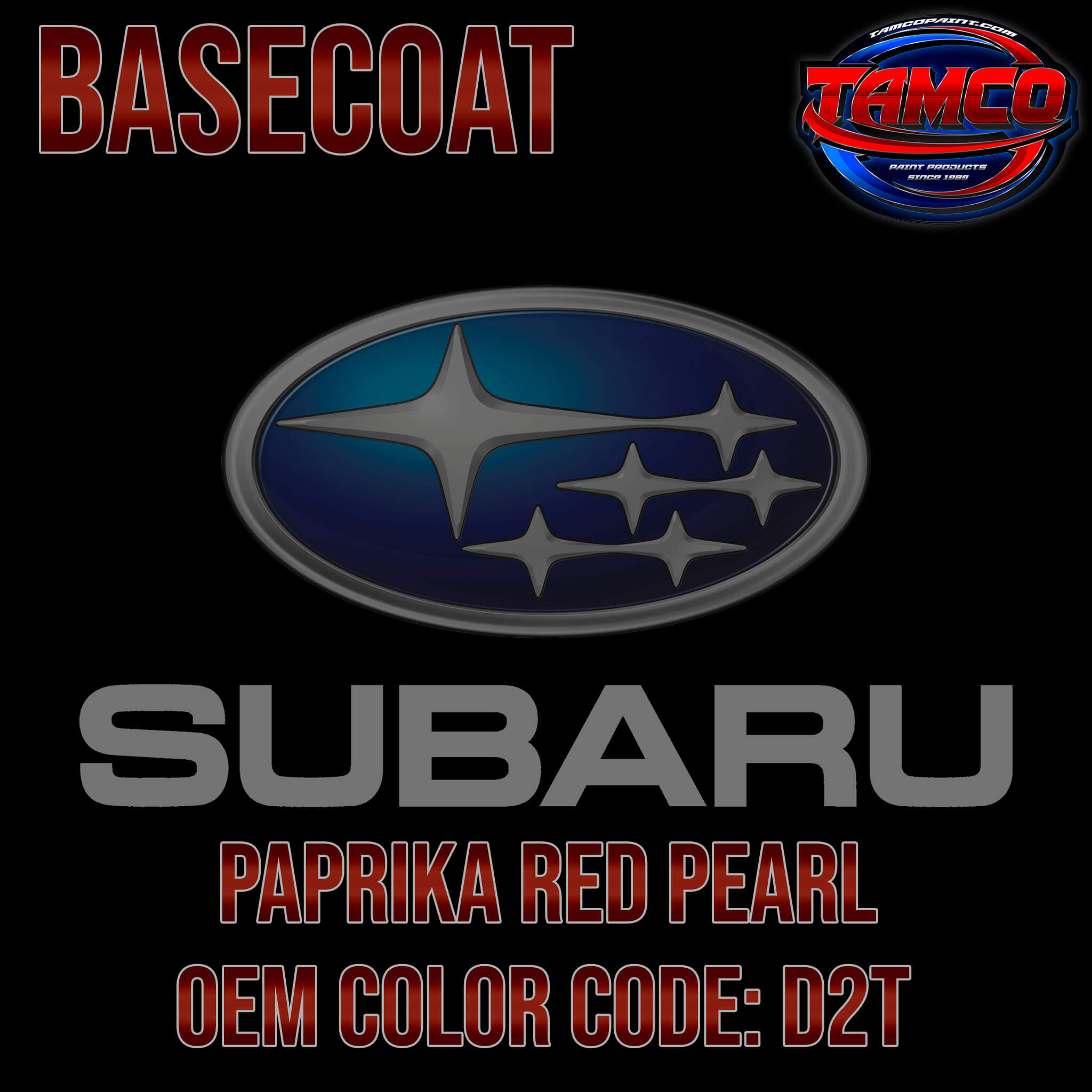 Subaru Paprika Red Pearl Basecoat