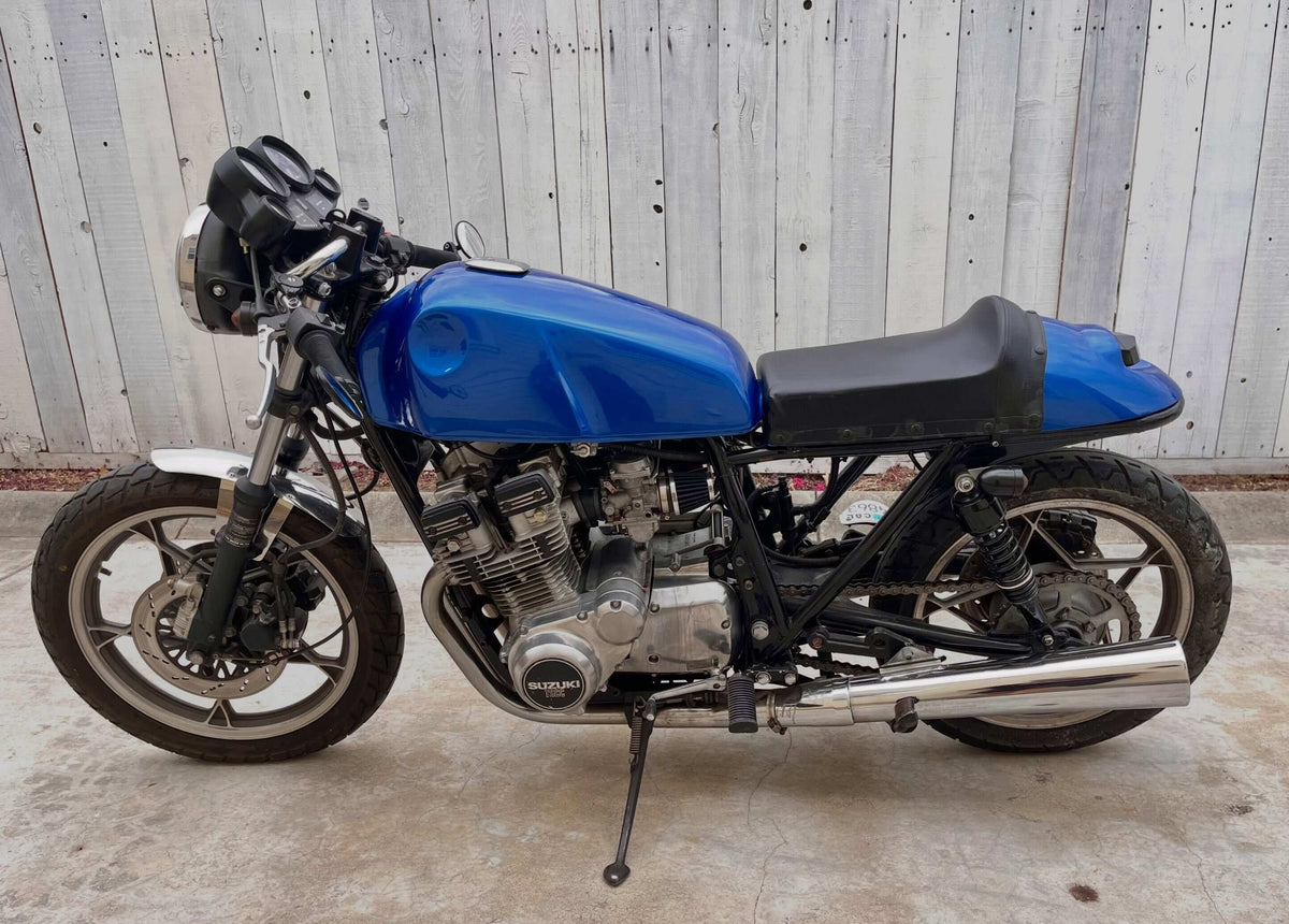 Tamco Paint Subaru World Rally Blue Pearl on 1982 Suzuki GS750