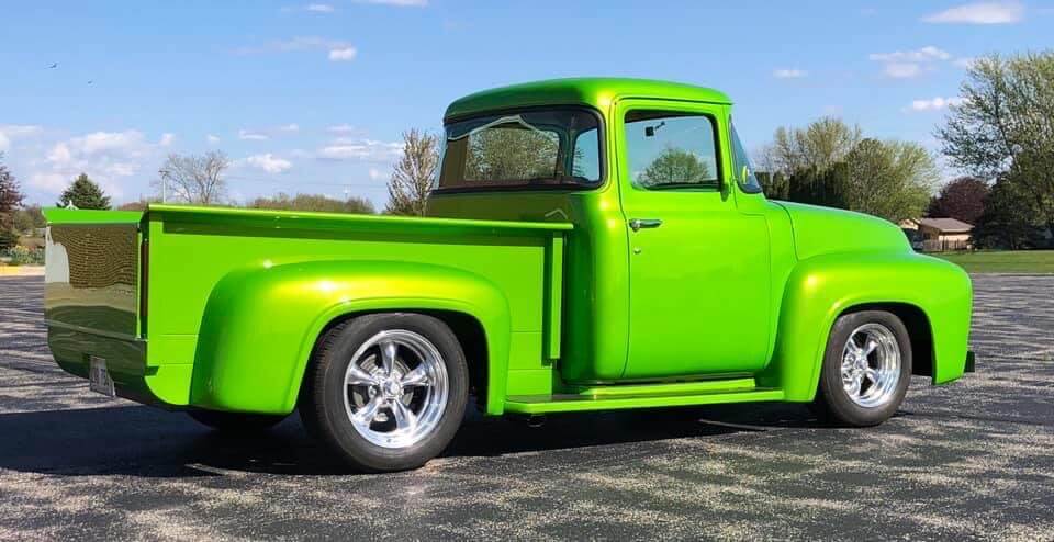 Tamco Paint Sublime Green on 1956 Ford F100