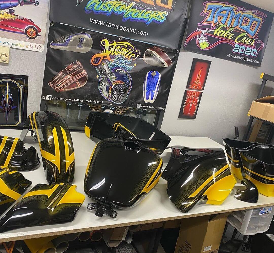 Tamco Paints Motorcycle Parts Sunsation Yellow