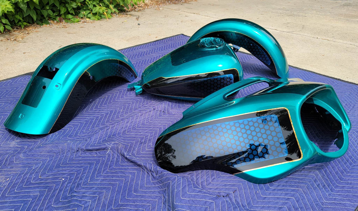 Teal Time - 2K Candy and Concentrate Motorcycle part