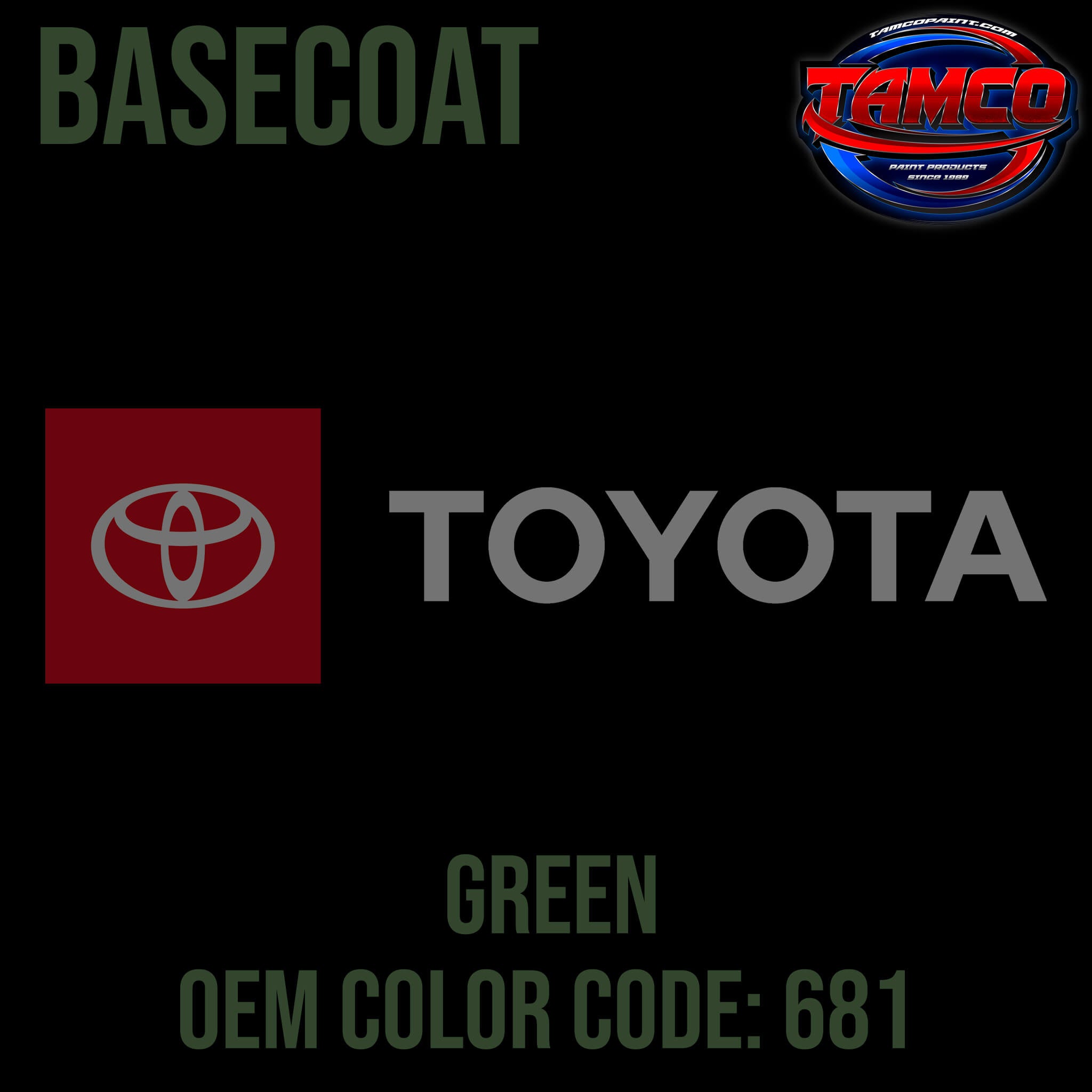 Toyota Green OEM Basecoat