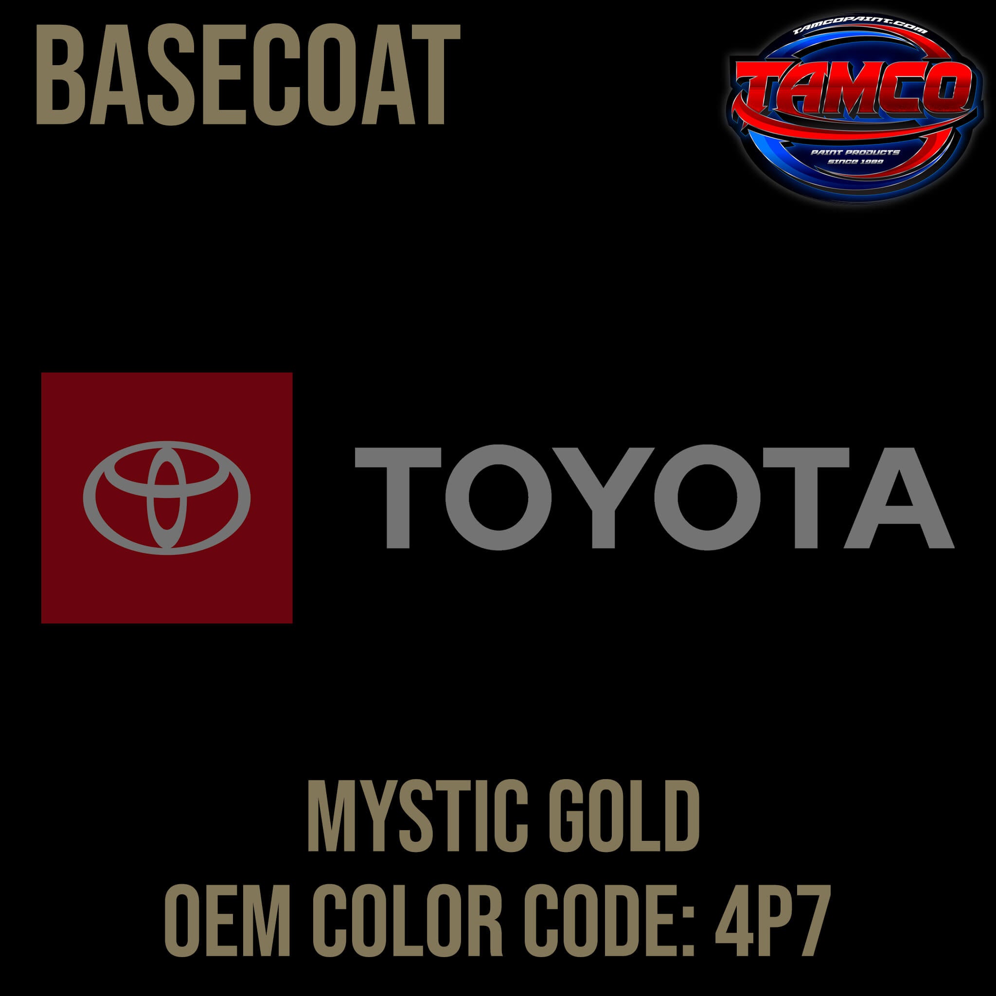 Toyota Mystic Gold OEM Basecoat