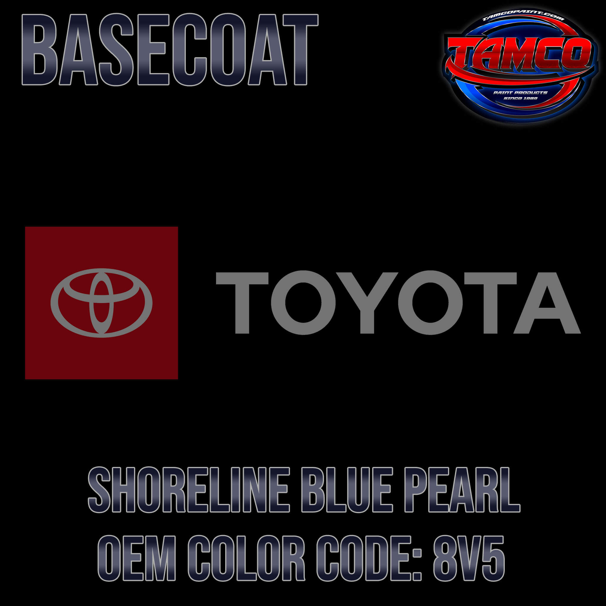 TOYOTA SHORELINE BLUE PEARL OEM BASECOAT