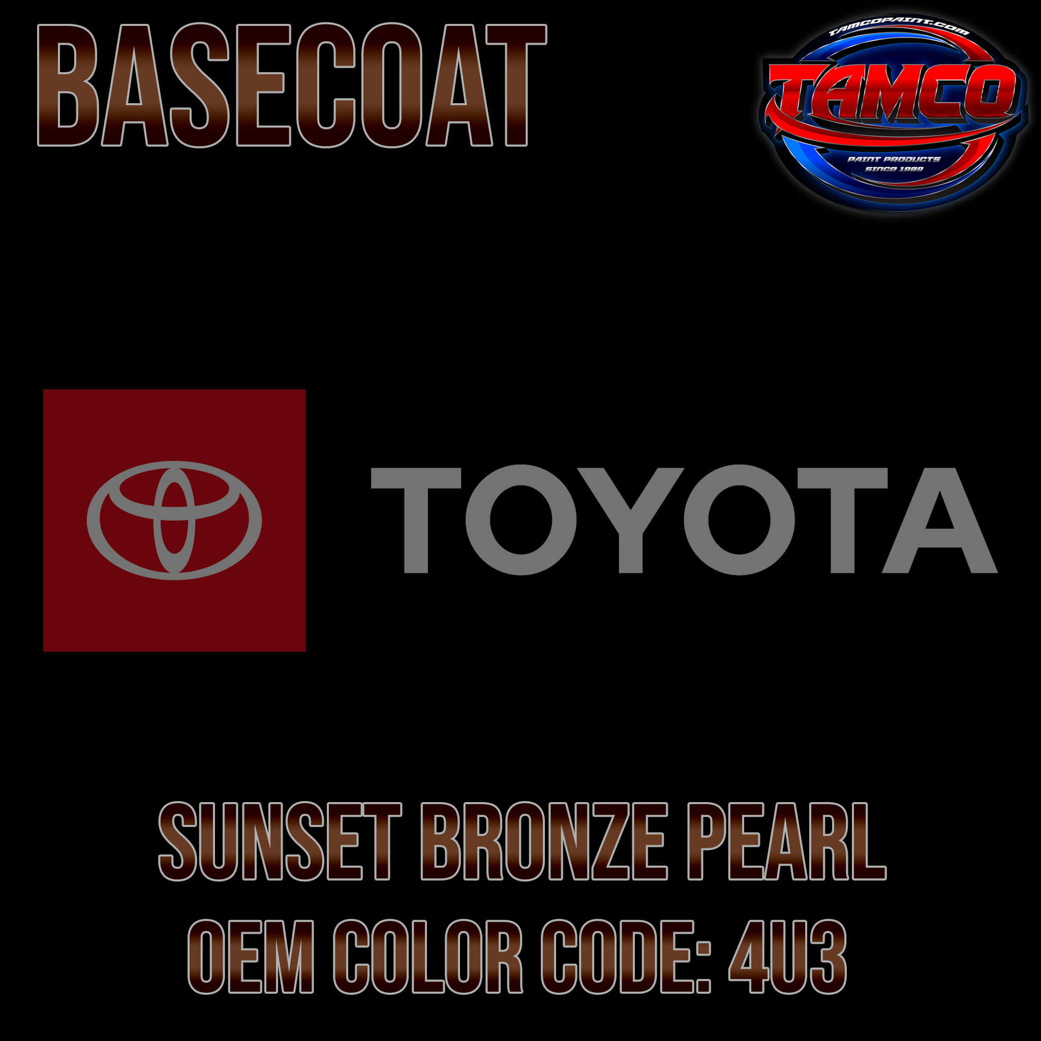TOYOTA SUNSET BRONZE PEARL OEM BASECOAT
