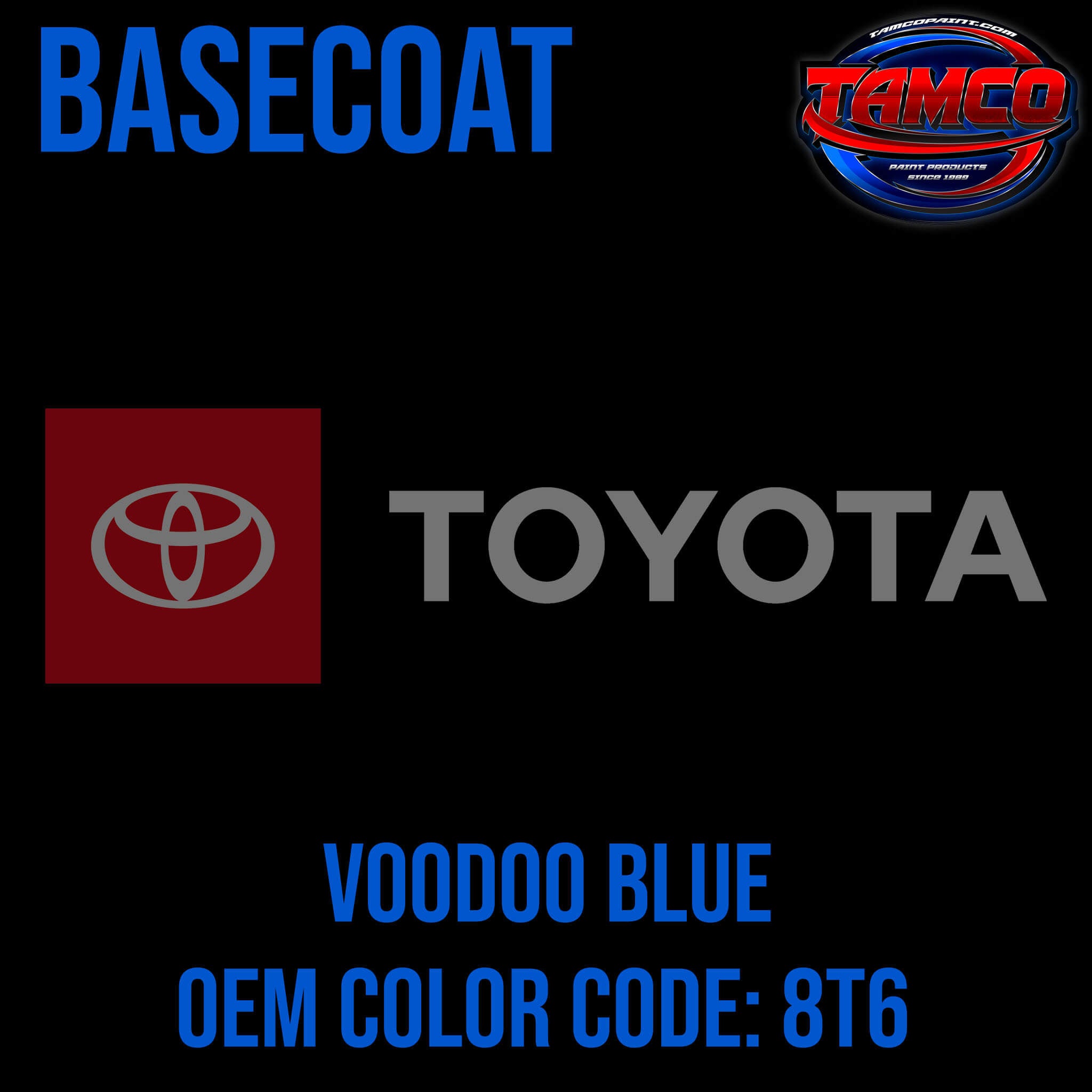 TOYOTA VOODOO BLUE OEM BASECOAT