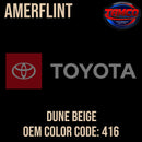 Toyota Dune Beige Code 416 Amerflint