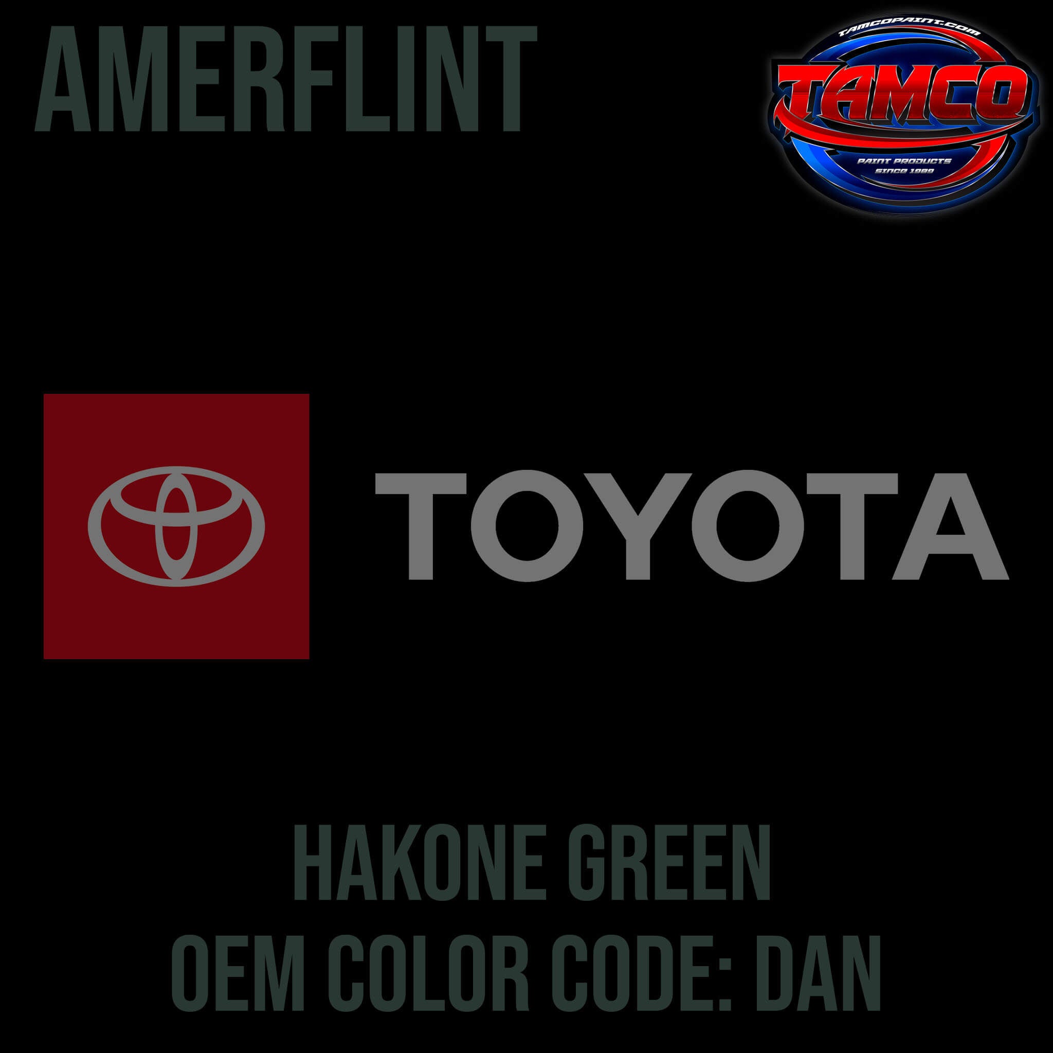 Toyota Hakone Green Code DAN OEM Amerflint