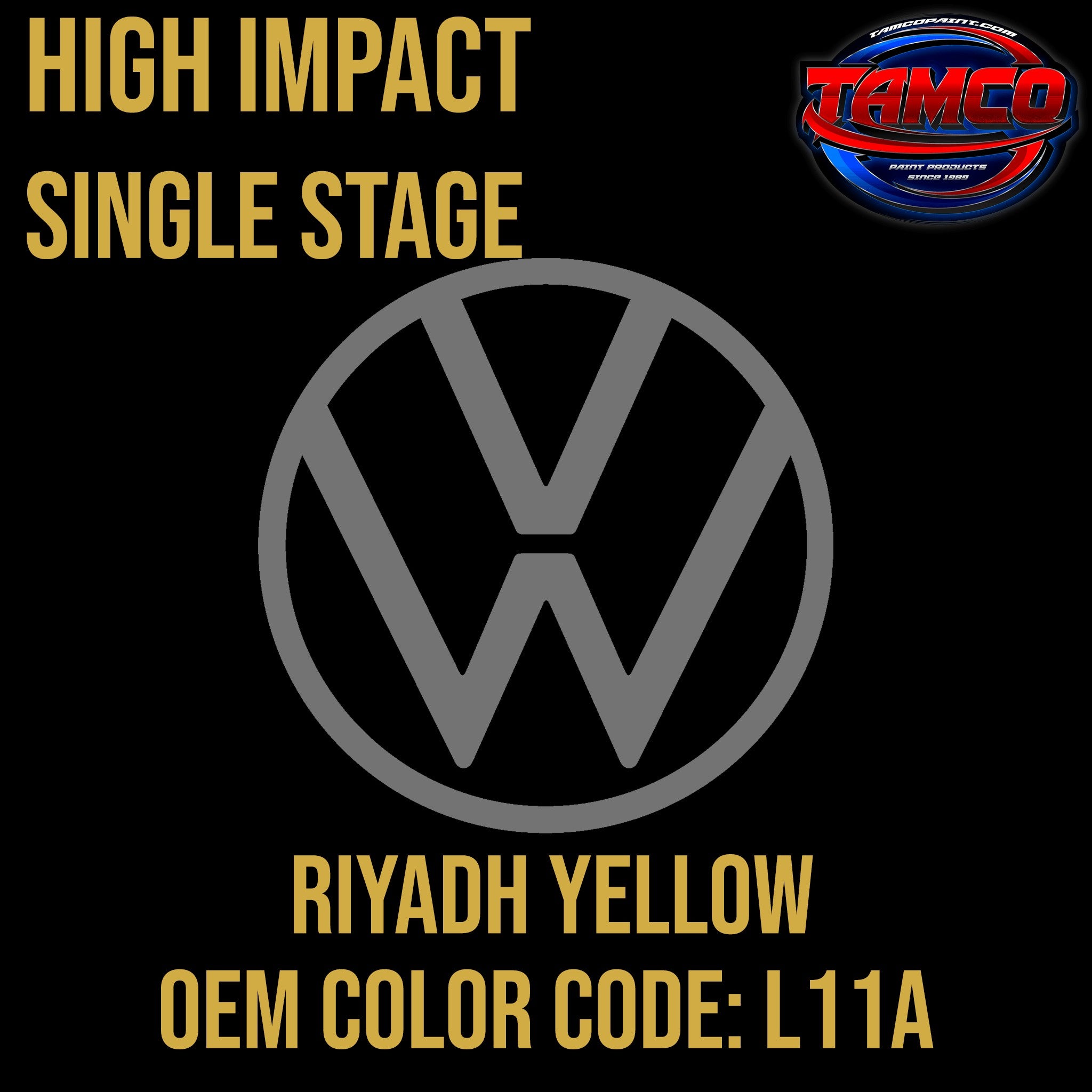 Volkswagen Riyadh Yellow Code L11A OEM High Impact Single Stage