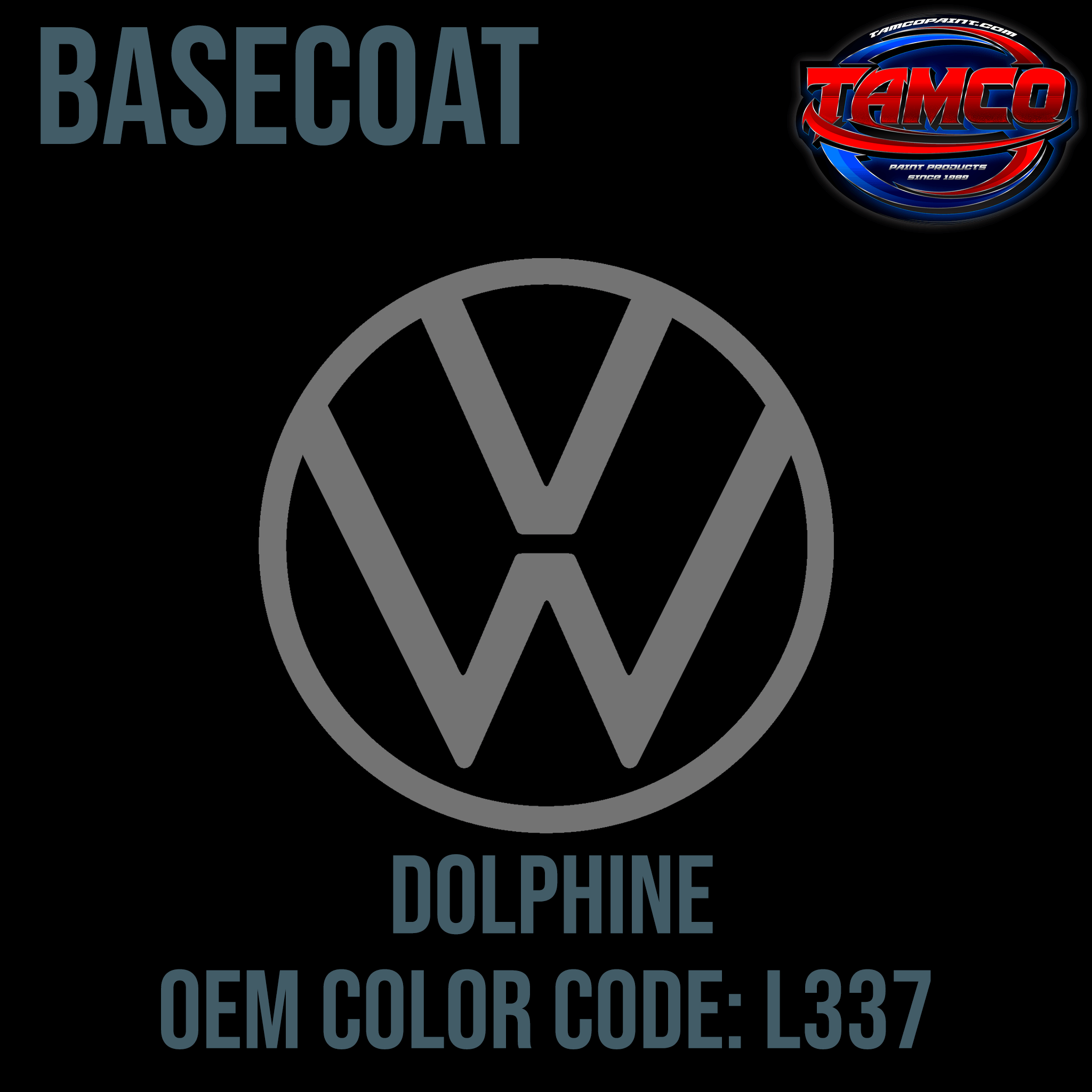 Tamco Paint Volkswagen Dolphine OEM Color Code: L337 Basecoat