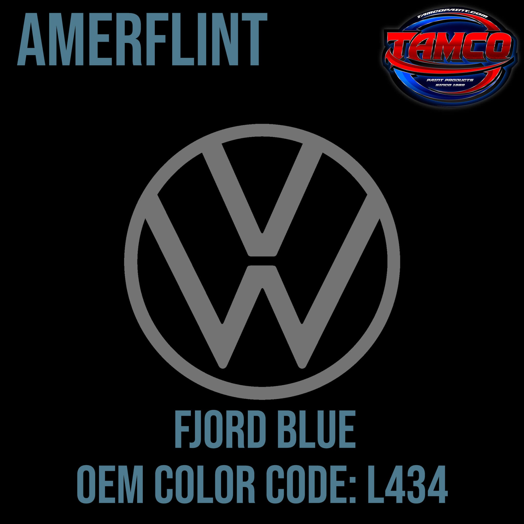Volkswagen Fjord Blue OEM Amerflint II Series Single Stage