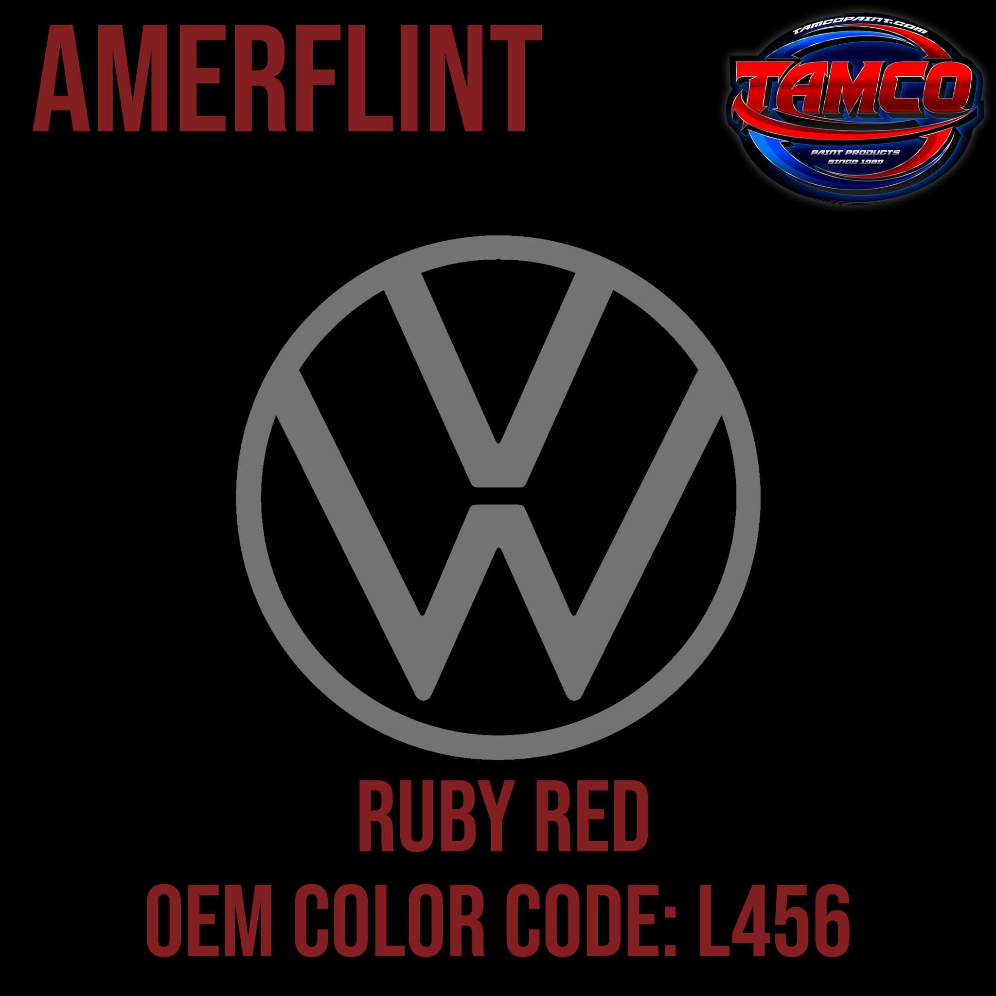 Volkswagen Ruby Red OEM Amerflint II Series Single Stage