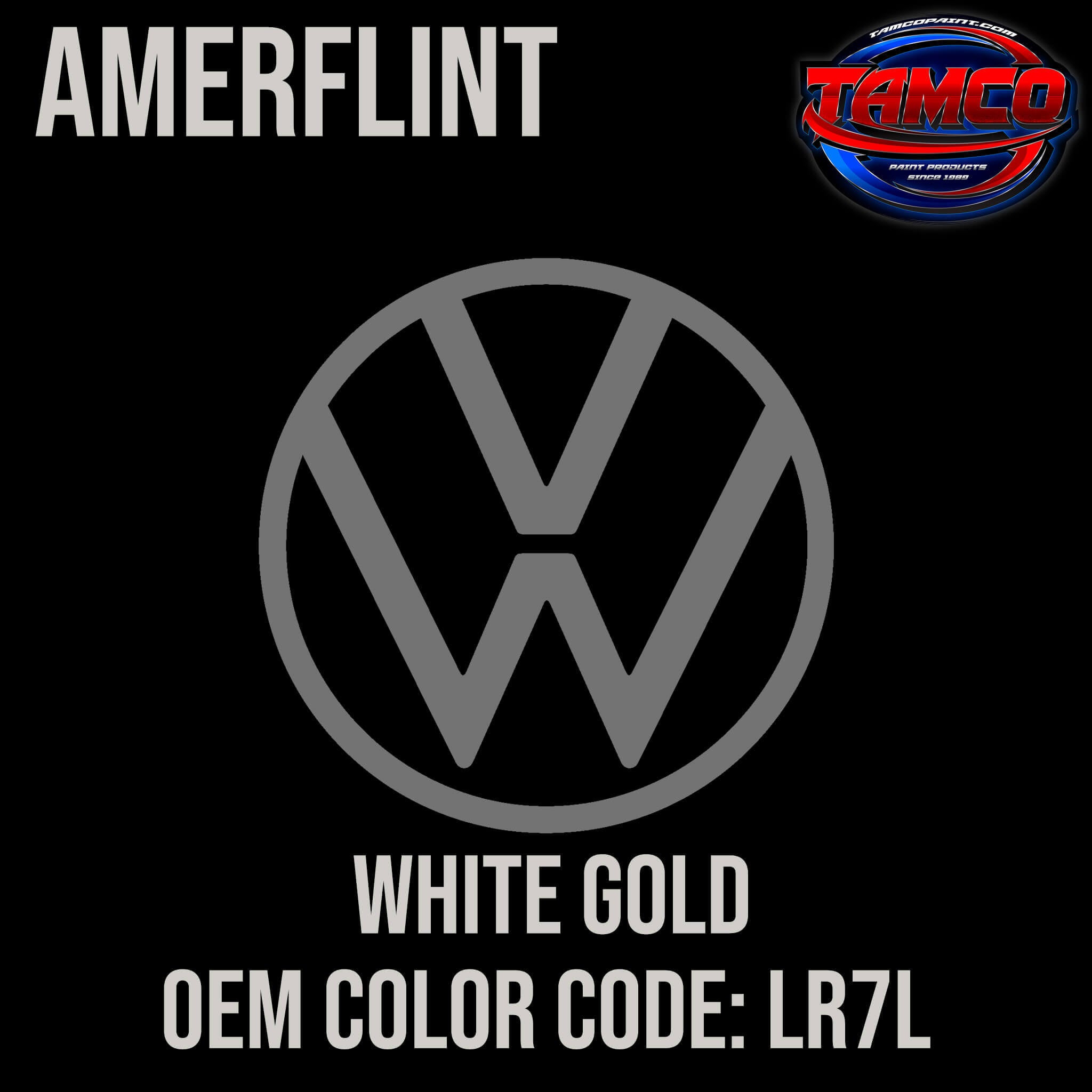 Volkswagen White Gold OEM Amerflint II Series Single Stage
