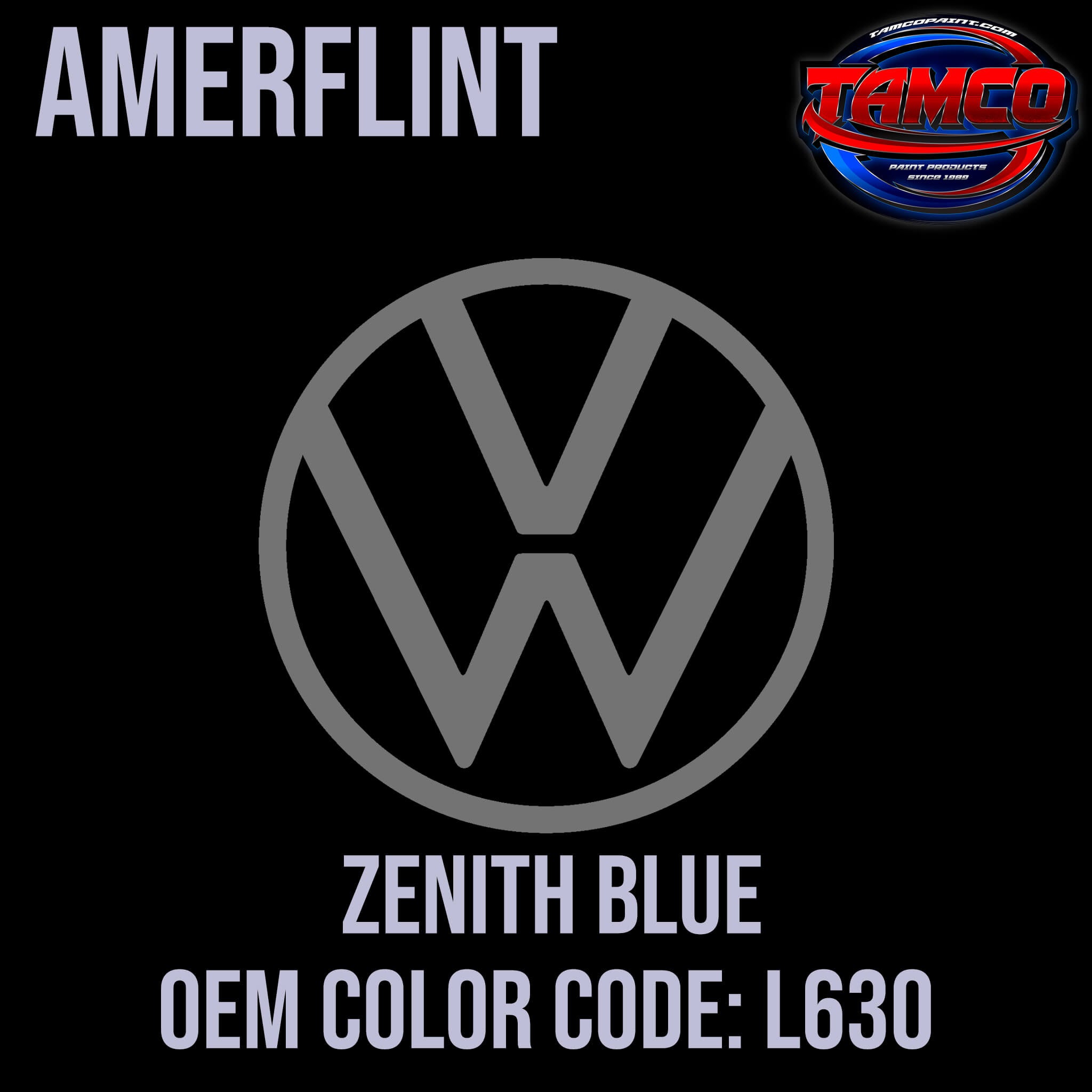 Volkswagen Zenith Blue OEM Amerflint II Series Single Stage